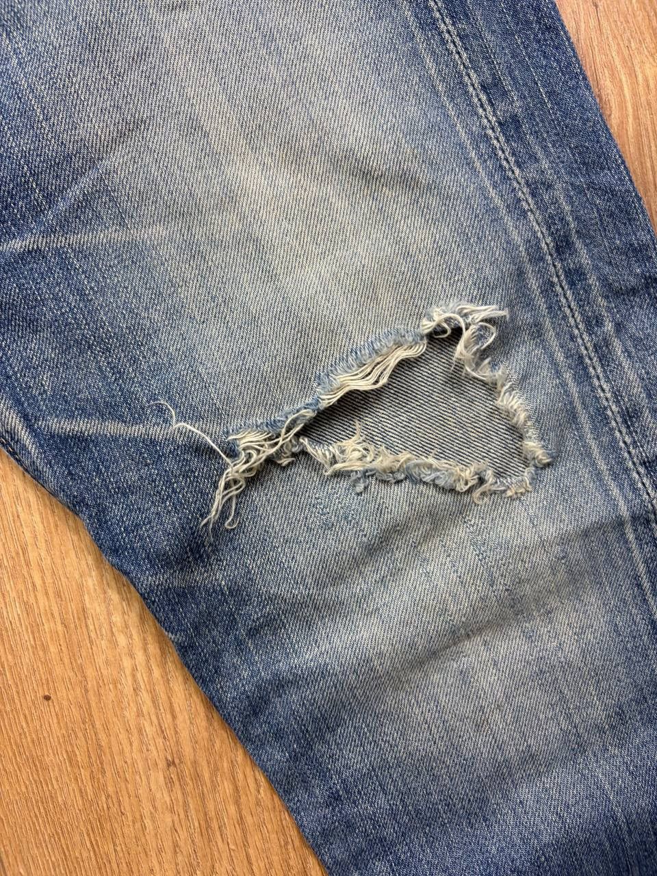 Hysteric Glamour HYSTERIC GLAMOUR RIPPED DISTRESSED DENIM JEANS Y2K ARCHIVE Size US 32 / EU 48 - 3 Thumbnail
