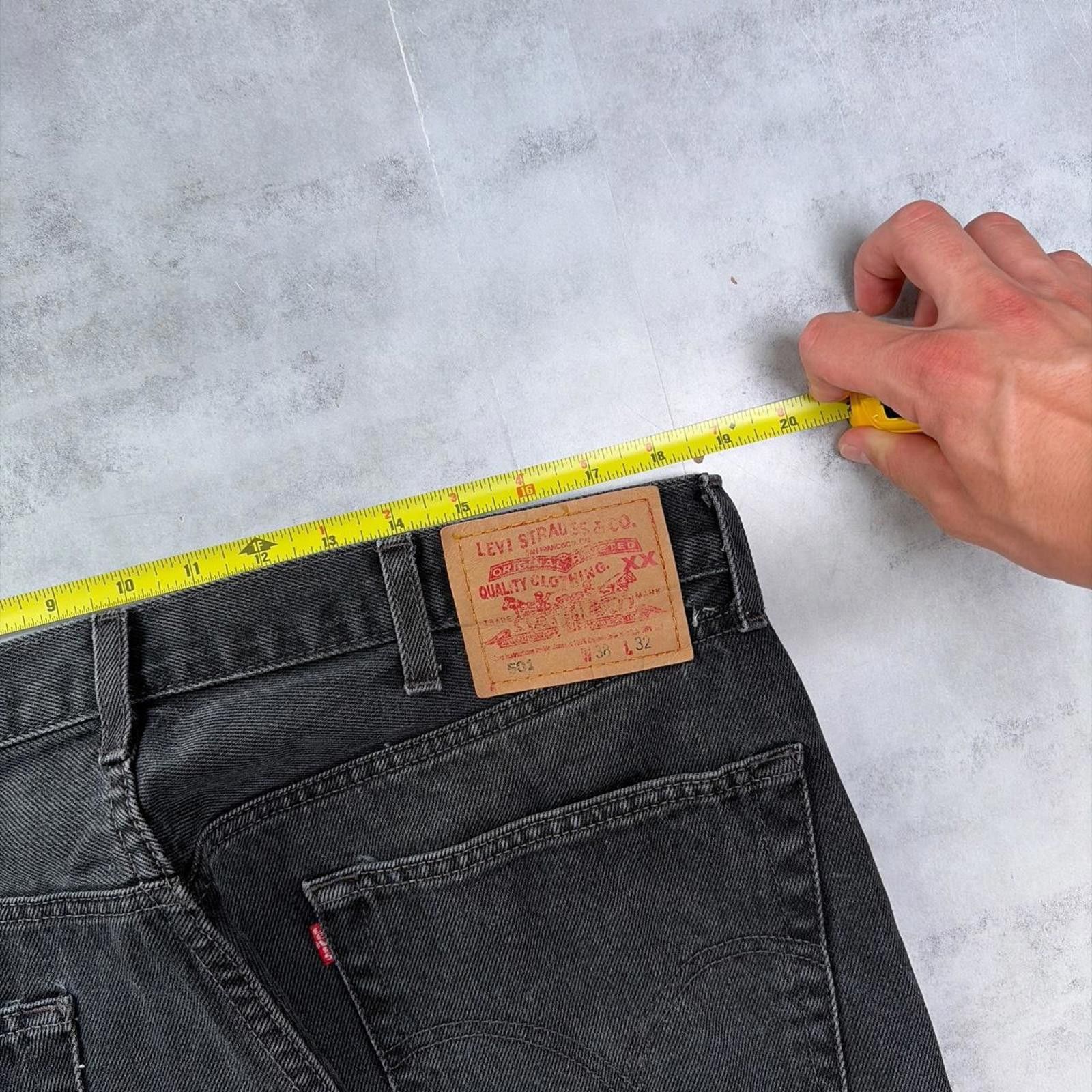 Levi's Vintage Washed Black Levi’s 501 Straight Denim Jeans Size US 38 / EU 54 - 6 Thumbnail