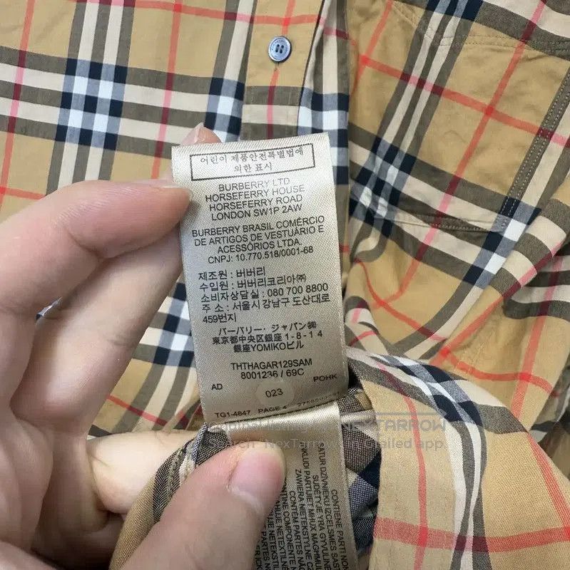 Burberry Burberry Men's Long Sleeve Striped Shirt. Size US S / EU 44-46 / 1 - 4 Thumbnail