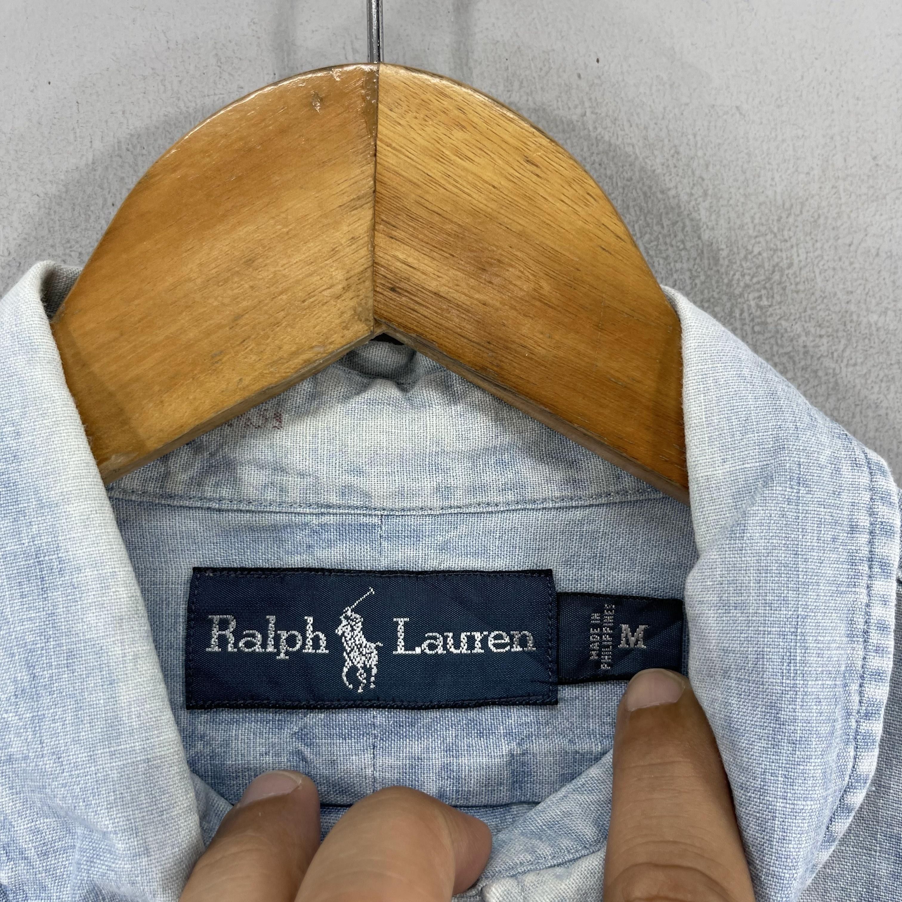 Polo Ralph Lauren × Vintage Vintage POLO RALPH LAUREN Button Up Denim Worker Shirt Size US M / EU 48-50 / 2 - 5 Thumbnail