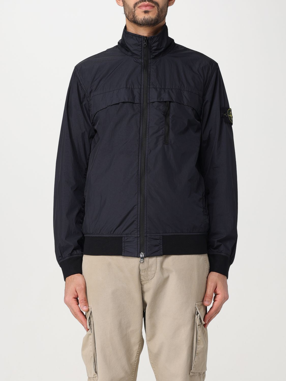 image of Stone Island Jacket Men Blue (Size 2XL)