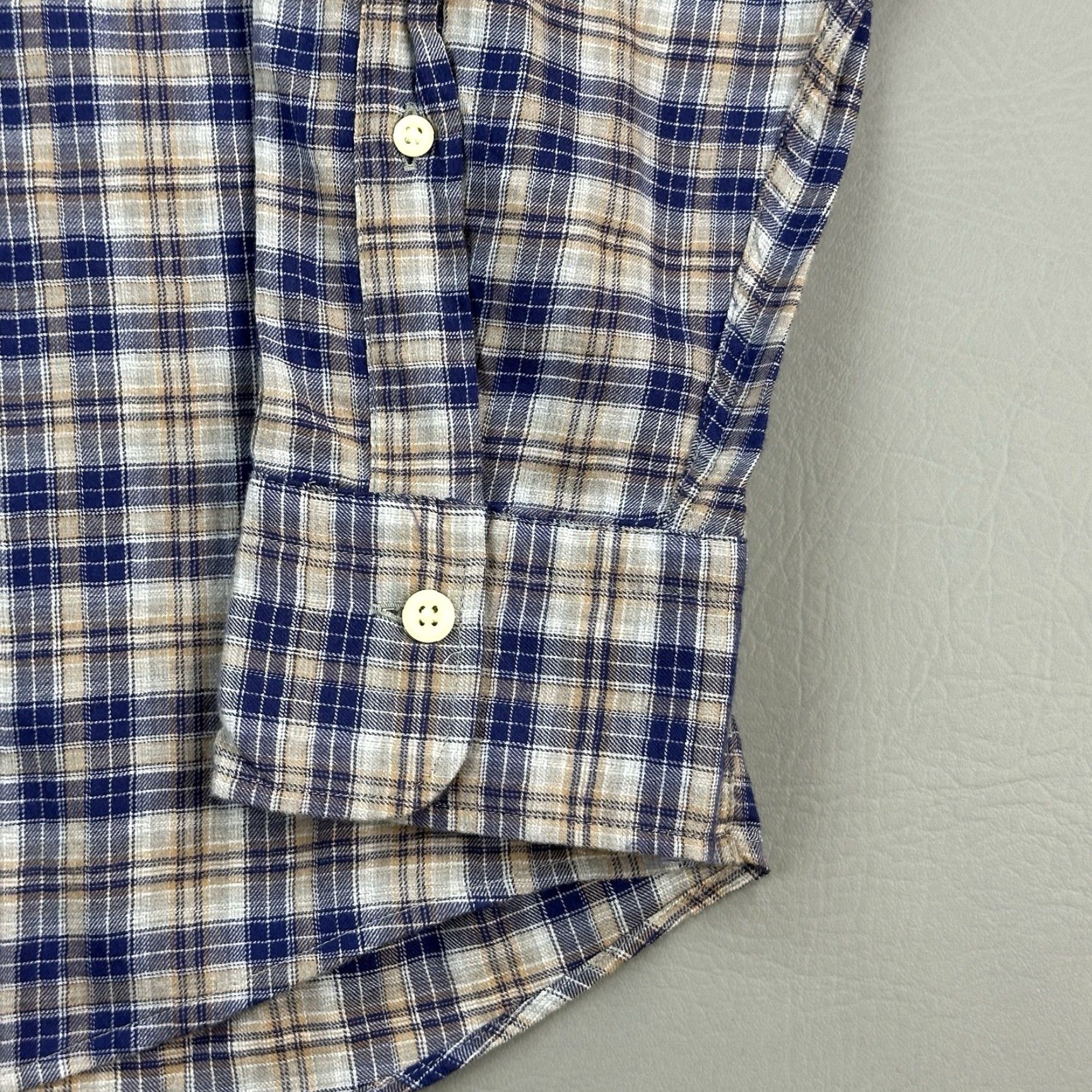 Peter Millar Peter Millar Shirt Mens XL Plaid Autumn Soft Flannel Long Sleeve Button Down Size US XL / EU 56 / 4 - 3 Thumbnail