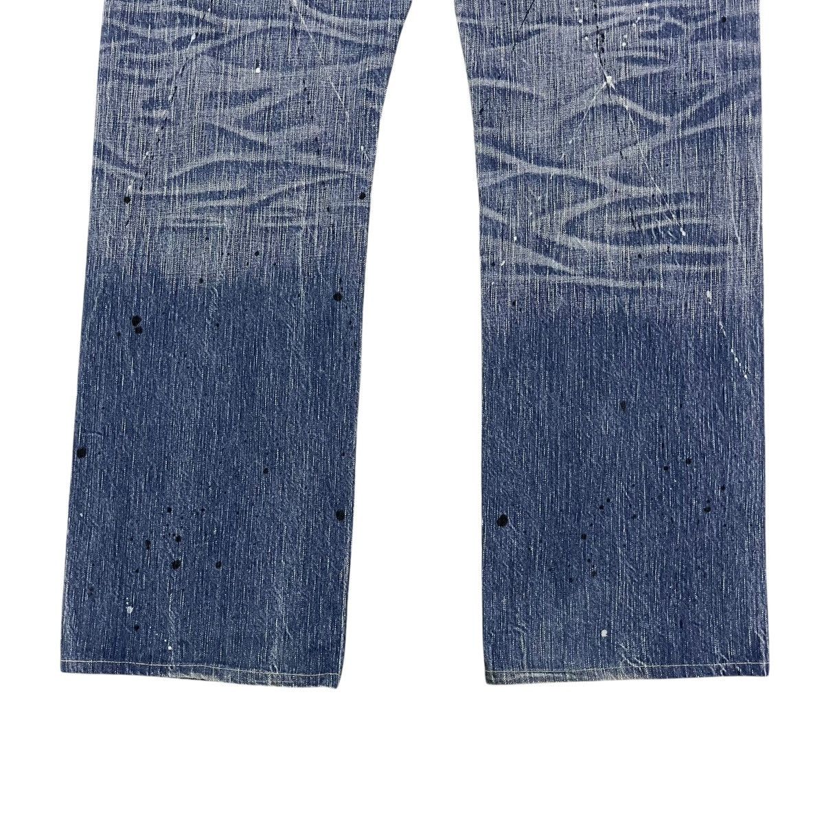 Edwin × Japanese Brand EDWIN 503 BLUE TRIP DISTRESSED PAINTED JEANS Size US 37 - 8 Thumbnail
