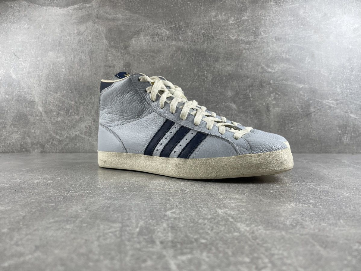 Adidas Adidas Originals Basket Profi High Sneakers Gray Leather Size US 10.5 / EU 43-44 - 2 Thumbnail