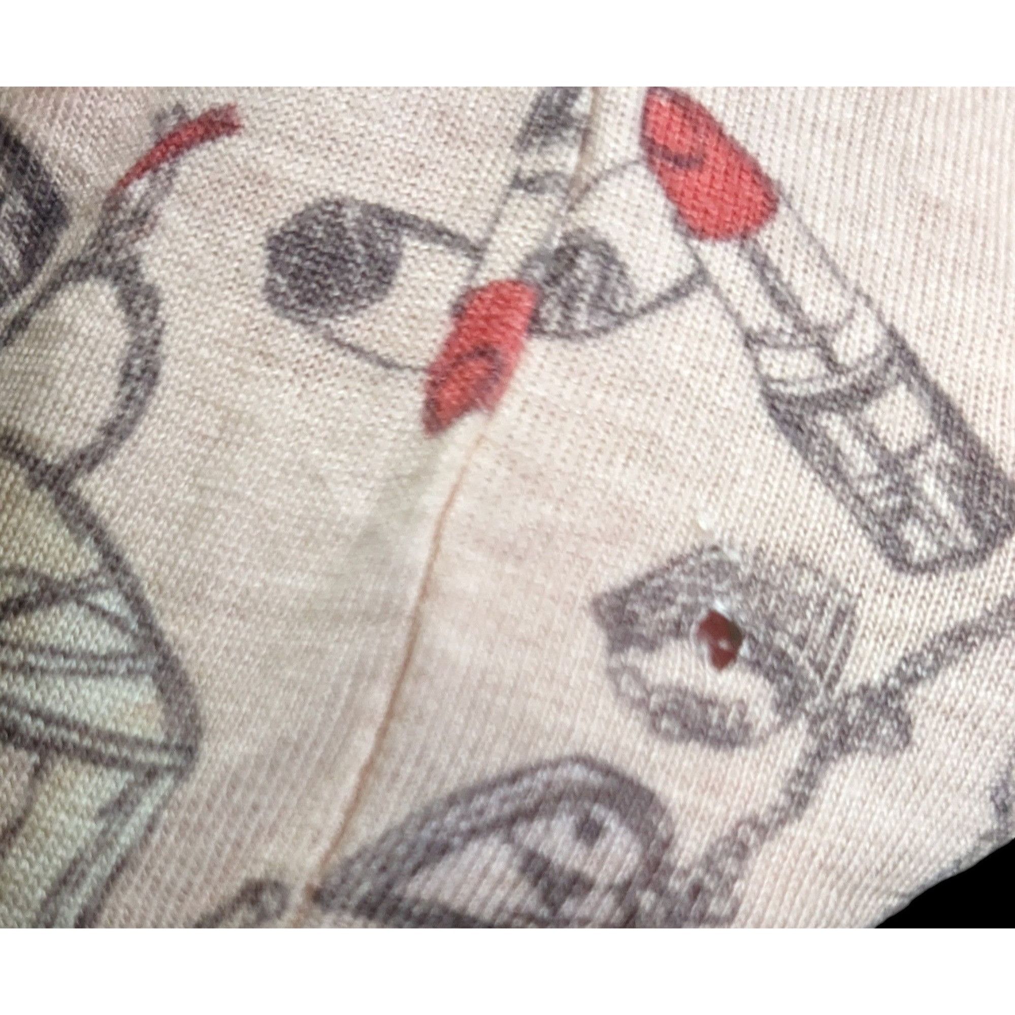 Other Coquette Pale Pink Makeup Print Pajama Lounge Pants by Laure Size 32" / US 10 / IT 46 - 4 Thumbnail