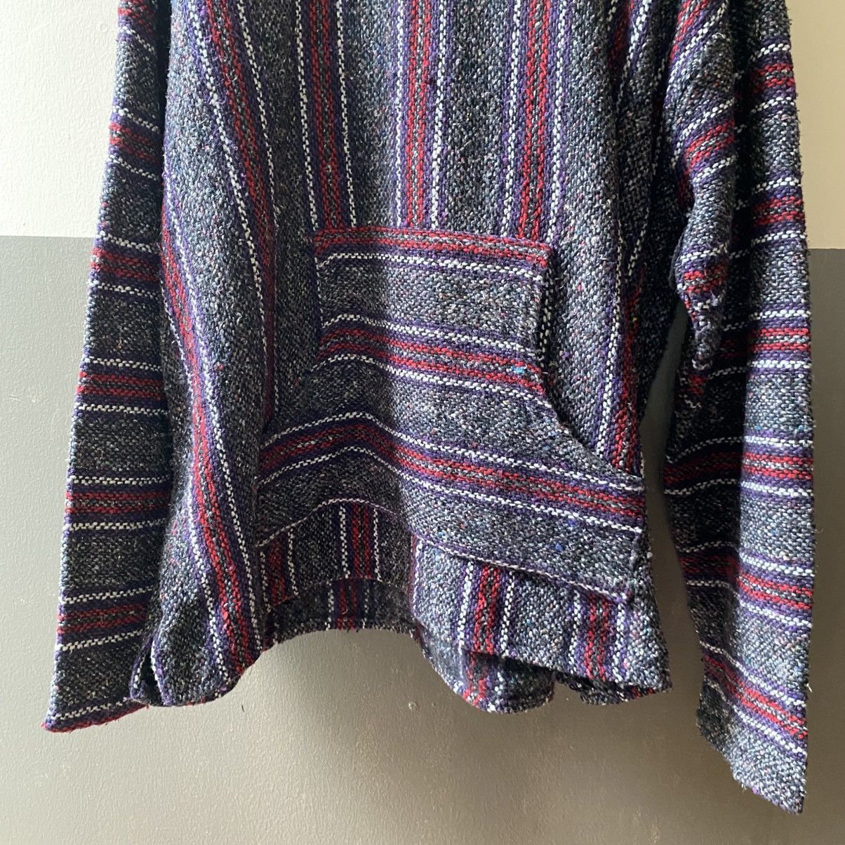 Vintage Black and Red Striped Baja Hoodie Pullover Size US XL / EU 56 / 4 - 6 Thumbnail
