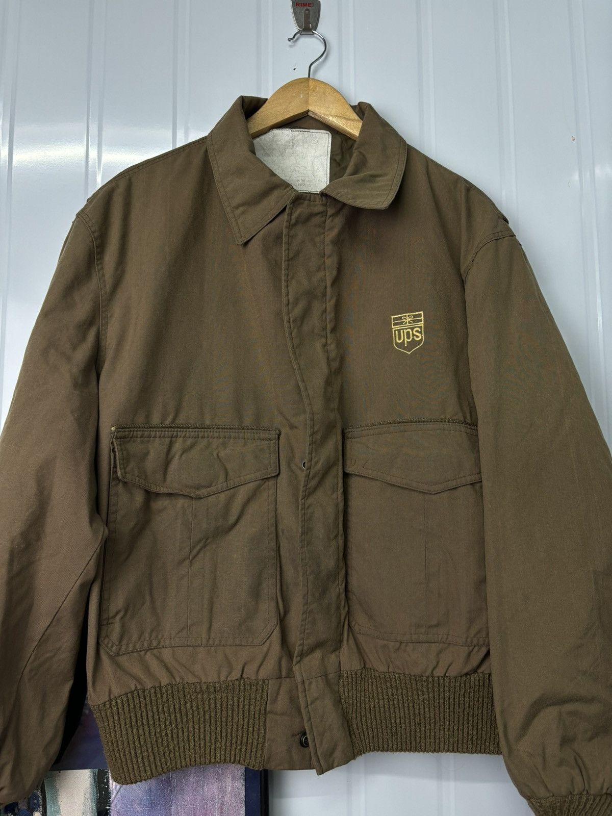 Vintage VERY RARE! Vintage 90’s UPS WorkWear Bomber Jacket Size US L / EU 52-54 / 3 - 3 Thumbnail