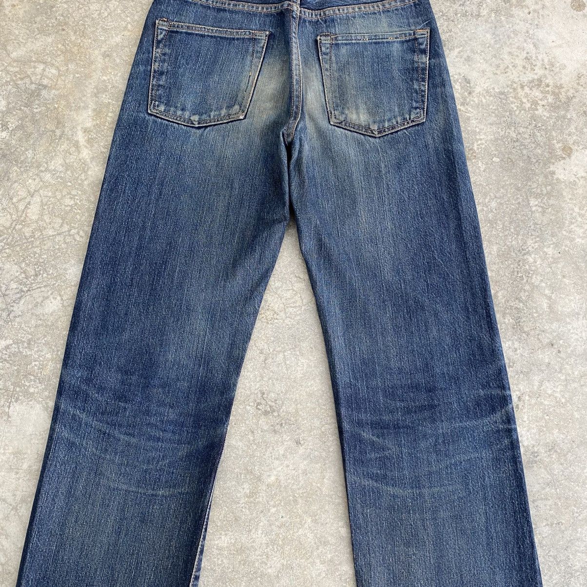 Denime Vintage Denime Japan Faded Blue Distressed Selvedge Jeans Size US 29 - 12 Thumbnail