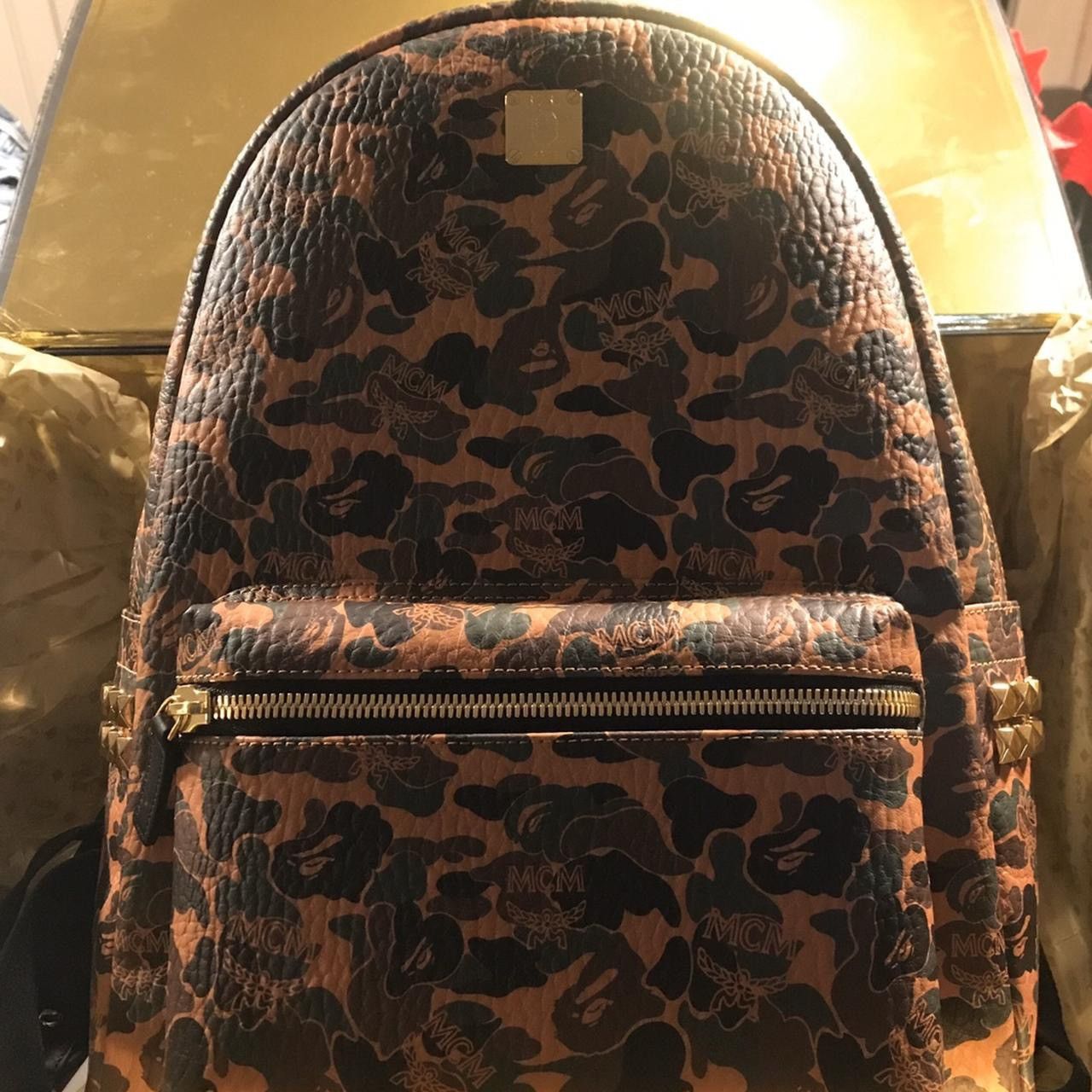 Bape × MCM Bape x MCM Stark Backpack Size ONE SIZE - 3 Thumbnail