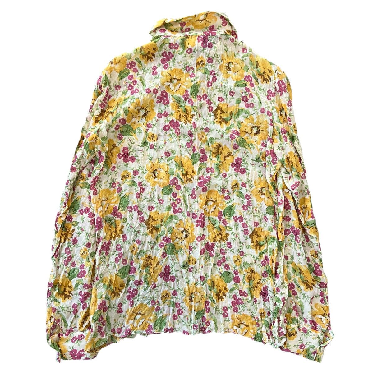 Dior Christian Dior 2000SS John Galliano Floral Silk Shirt Size XS / US 0-2 / IT 36-38 - 7 Thumbnail