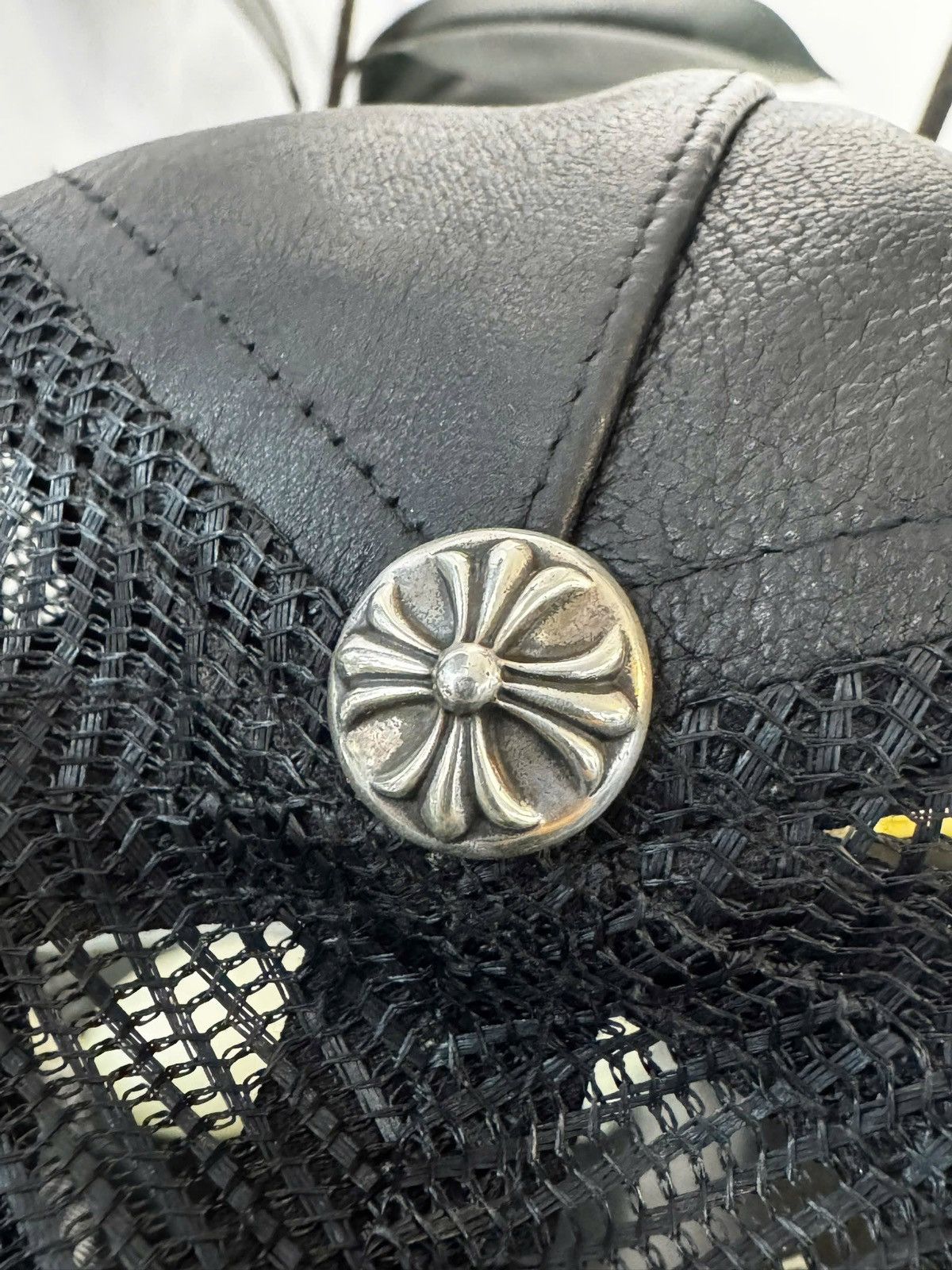 Chrome Hearts Chrome Hearts Fleur De Lis Leather Trucker Hat Size ONE SIZE - 5 Thumbnail
