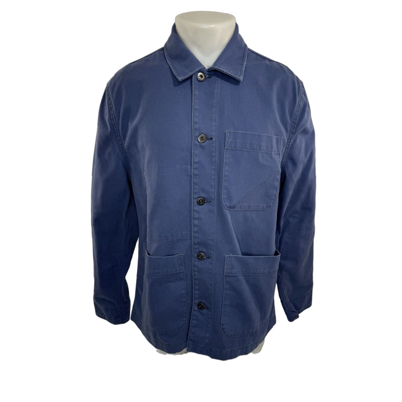 Wallace & Barnes WALLACE & BARNES Jacket - Canvas Ranch Chore Blue Mens M Shirt? Size US M / EU 48-50 / 2 - 1 Thumbnail