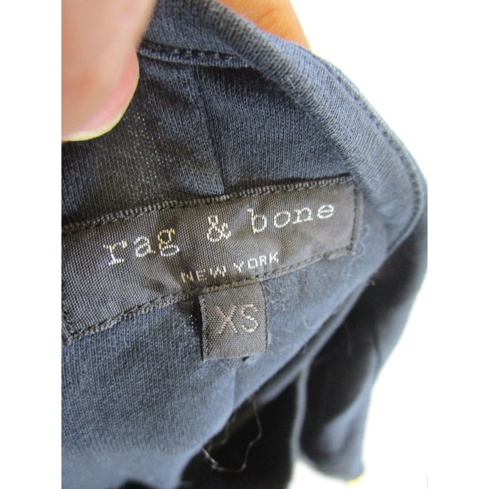 Rag & Bone Rag & Bone Shirt Womens XS Black Cotton Short Sleeve Tee Size XS / US 0-2 / IT 36-38 - 6 Thumbnail