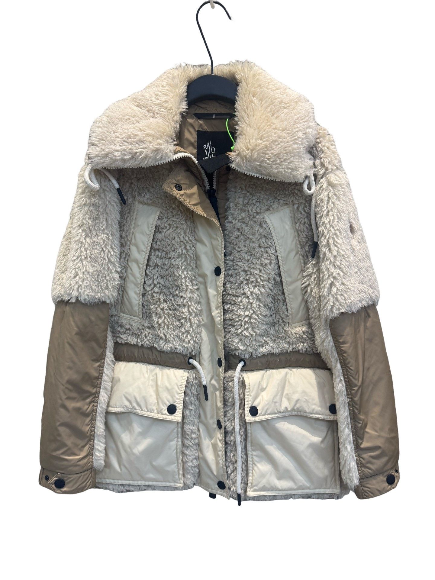 Moncler Moncler Grenoble Shearling Jacket Beige Size XS Size XS / US 0-2 / IT 36-38 - 1 Thumbnail