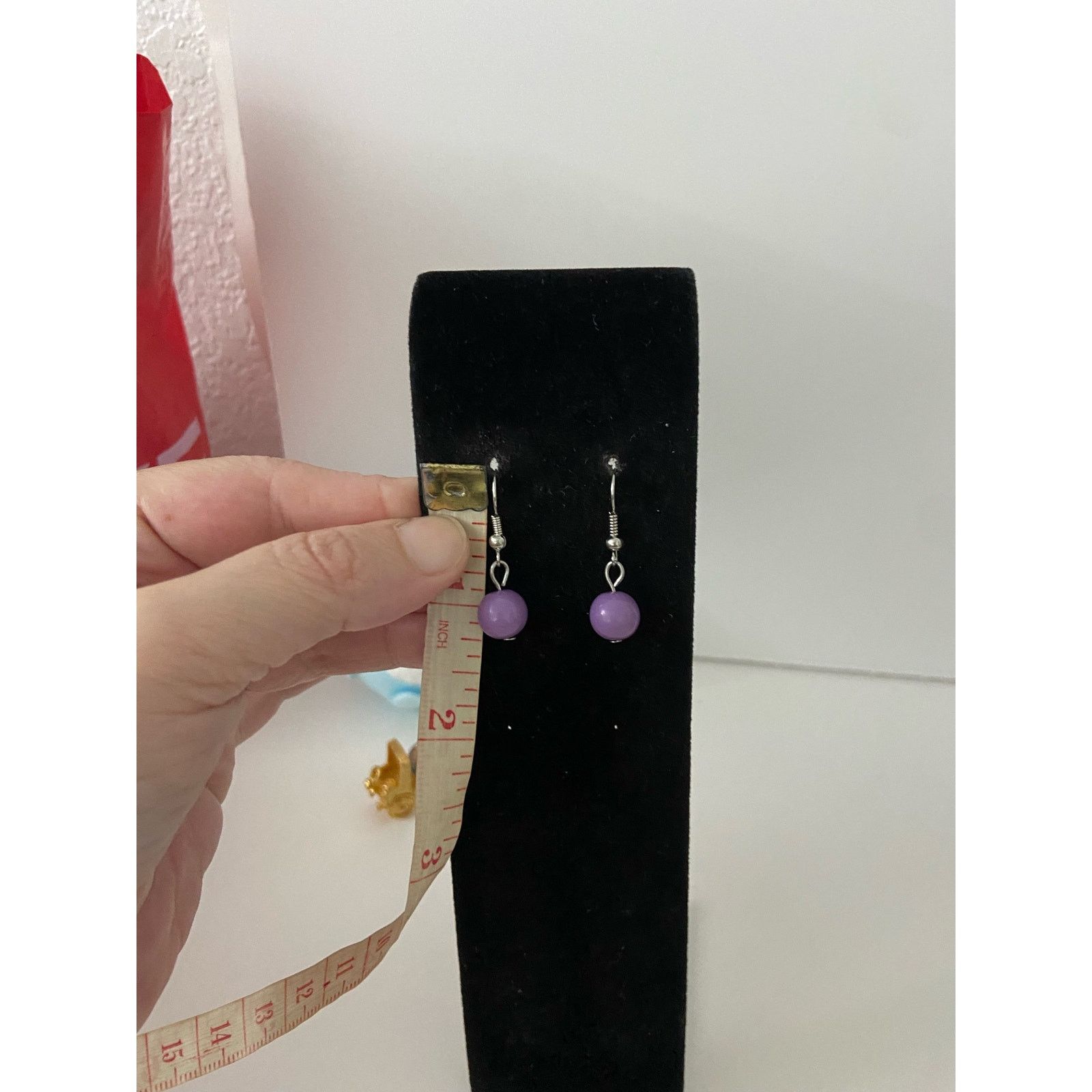 Other purple bead earrings Size ONE SIZE - 3 Thumbnail