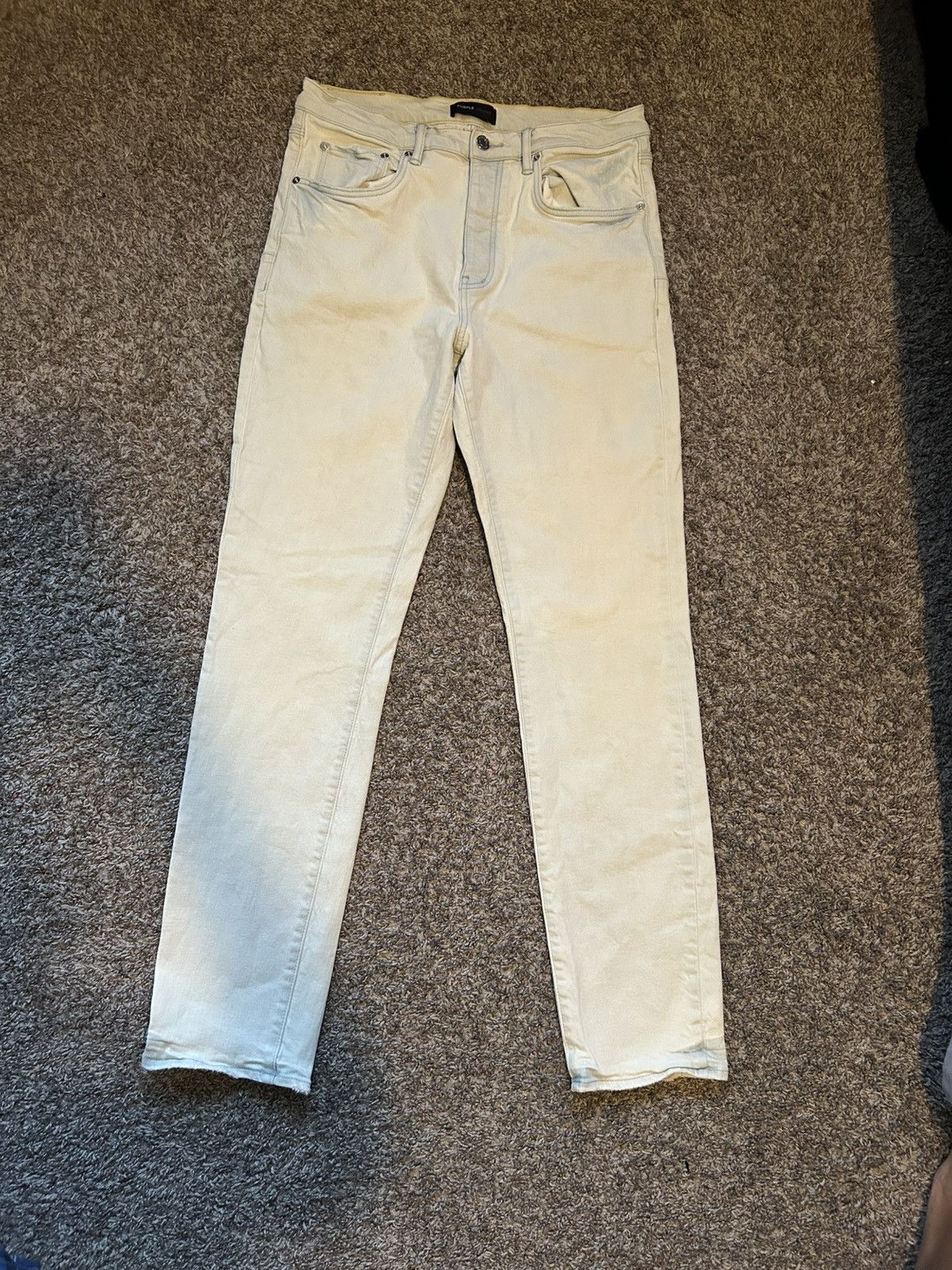 Purple Brand PURPLE BRAND P005 Super Faded Icy Light Indigo Size US 34 / EU 50 - 1 Thumbnail