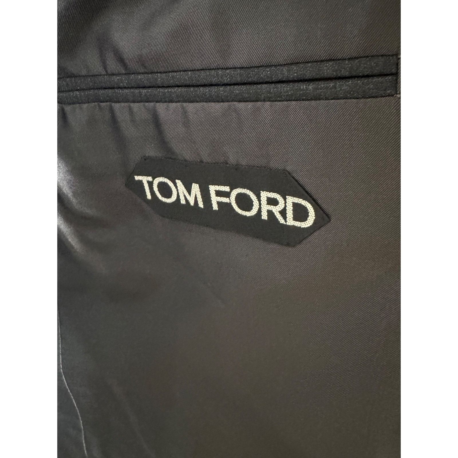Tom Ford Tom Ford Charcoal Notch Lapel Suit Jacket Sportcoat Wool 44R Size 44R - 3 Thumbnail