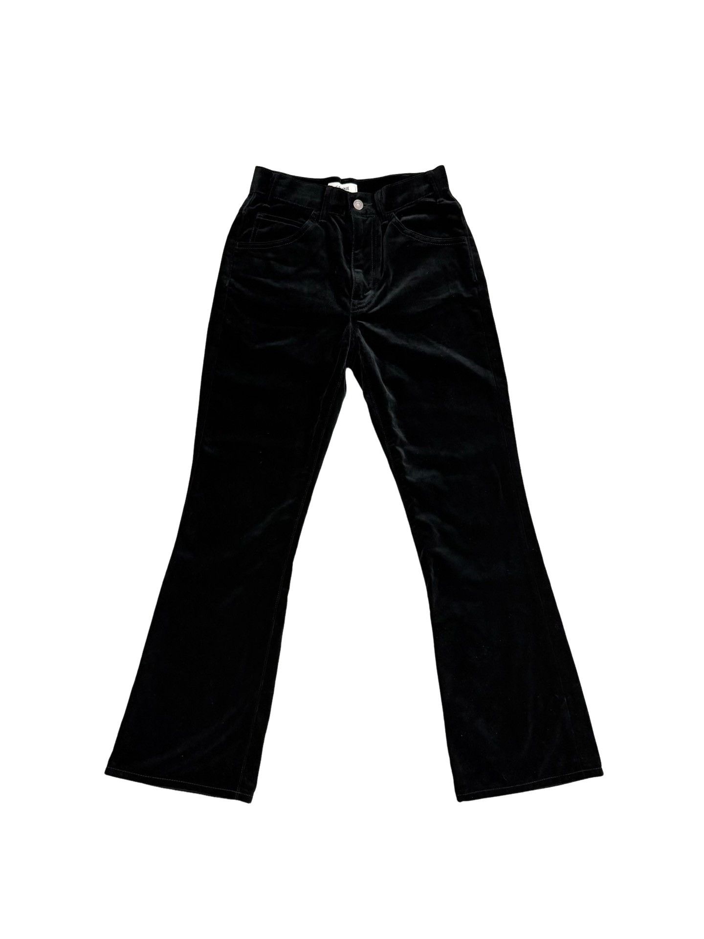 Celine Celine Velvet Dylan Bootcut Pants Size 26 Size US 26 / EU 42 - 1 Thumbnail