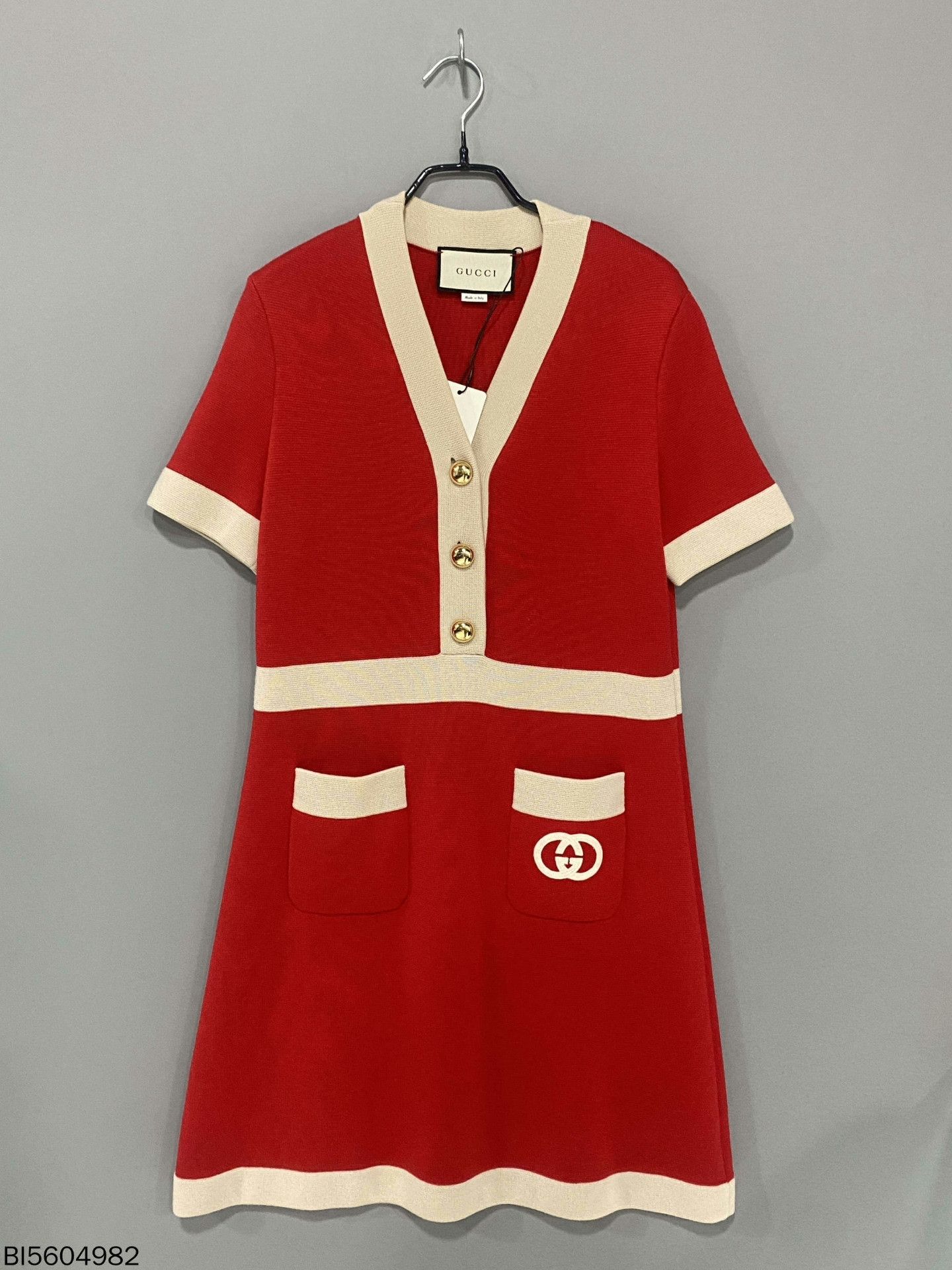 Gucci Gucci Knit Gold Dress M Women Size M / US 6-8 / IT 42-44 - 1 Thumbnail