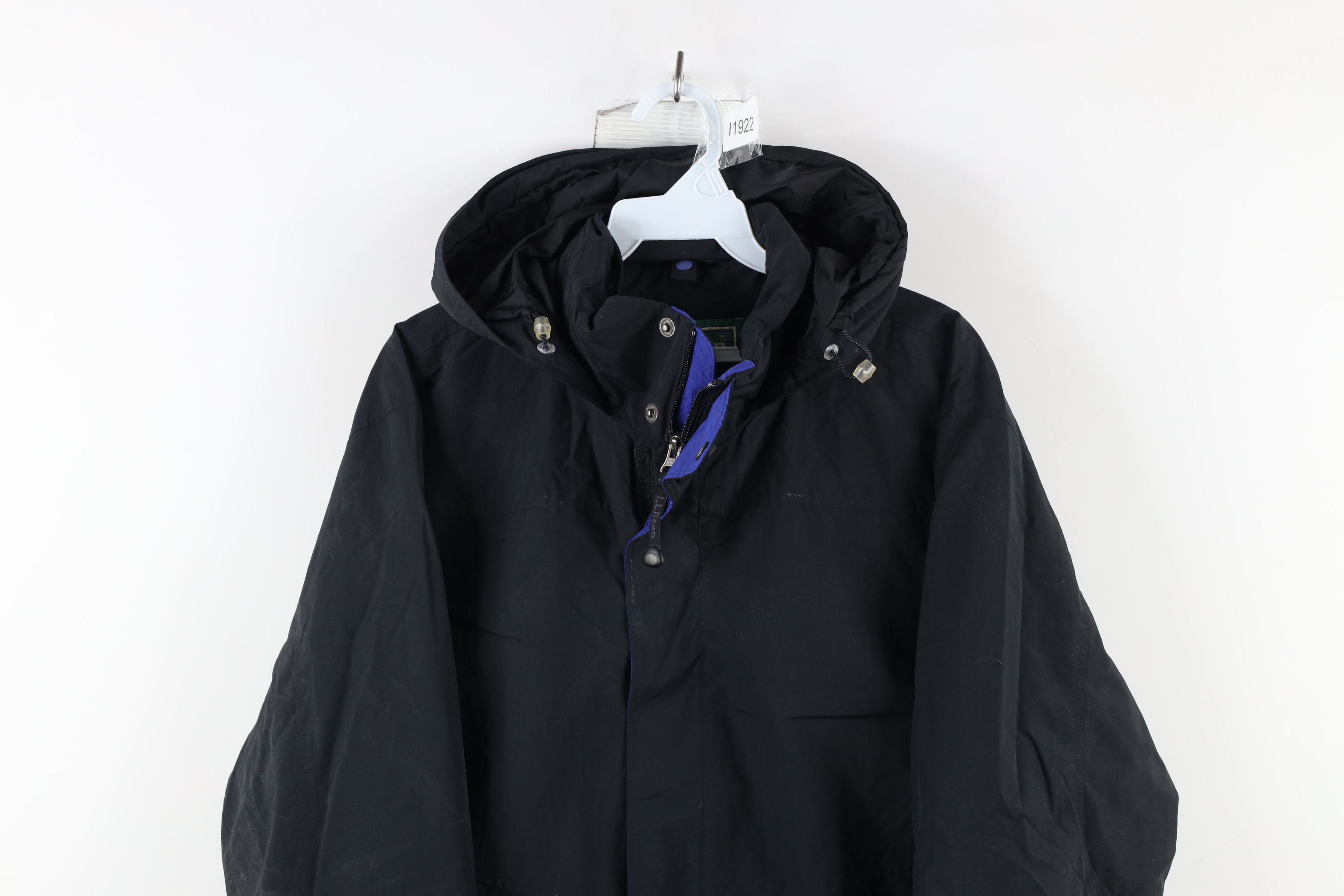 L.L. Bean Vintage LL Bean Waterproof Full Zip Hooded Rain Jacket Black Size US S / EU 44-46 / 1 - 2 Thumbnail