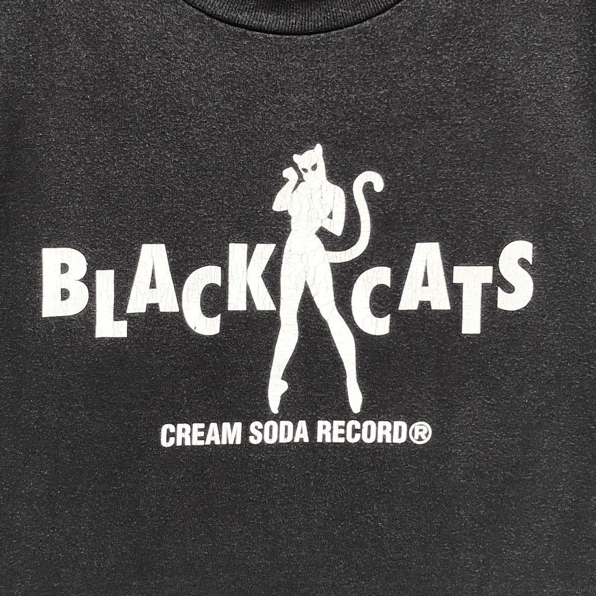 Vintage Vintage Cream Soda Black Cats Tee Japanese Brand Sun Faded Size US S / EU 44-46 / 1 - 12 Thumbnail