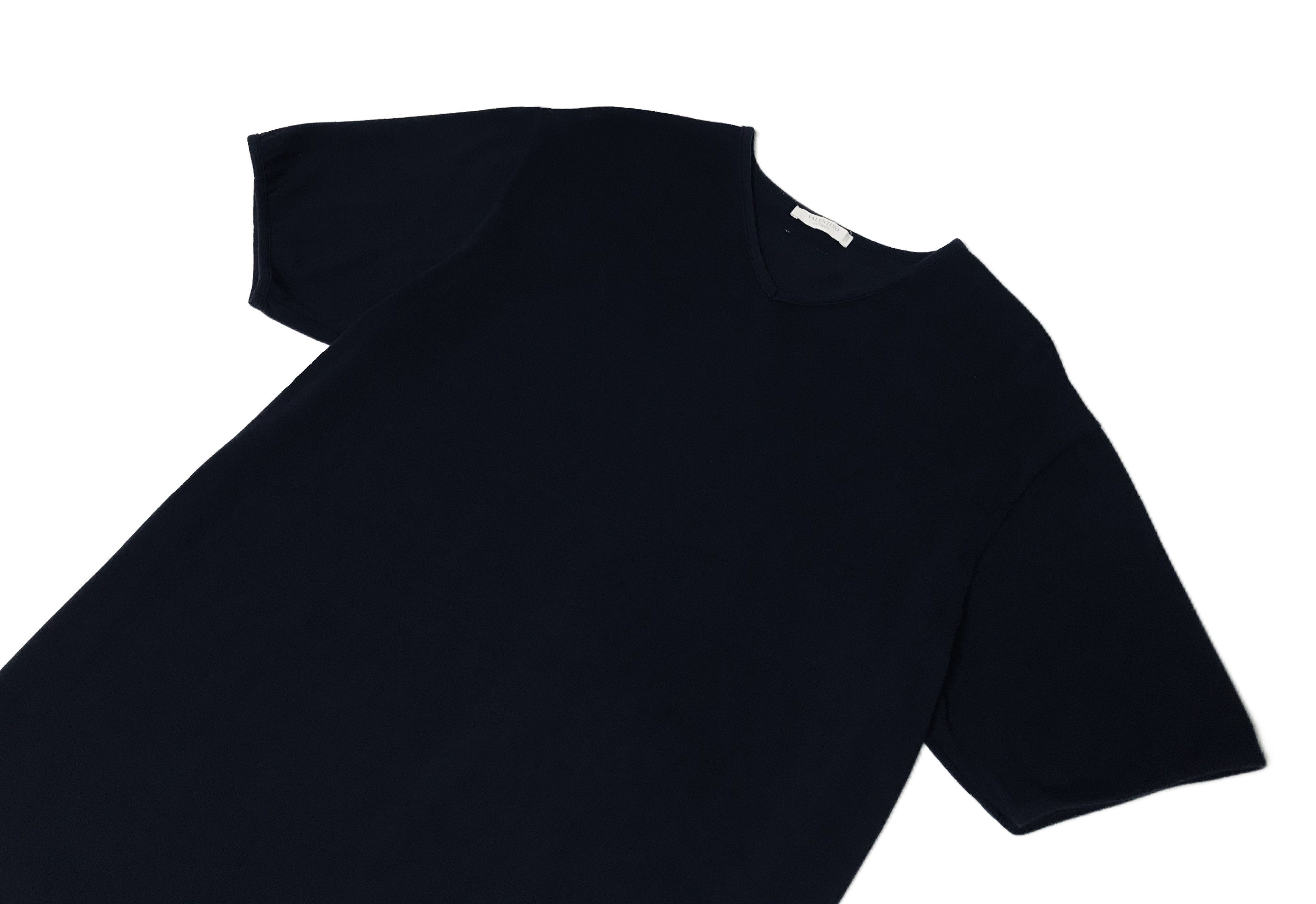 Valentino Valentino Mens Tee V-Neck Navy Size US L / EU 52-54 / 3 - 3 Thumbnail