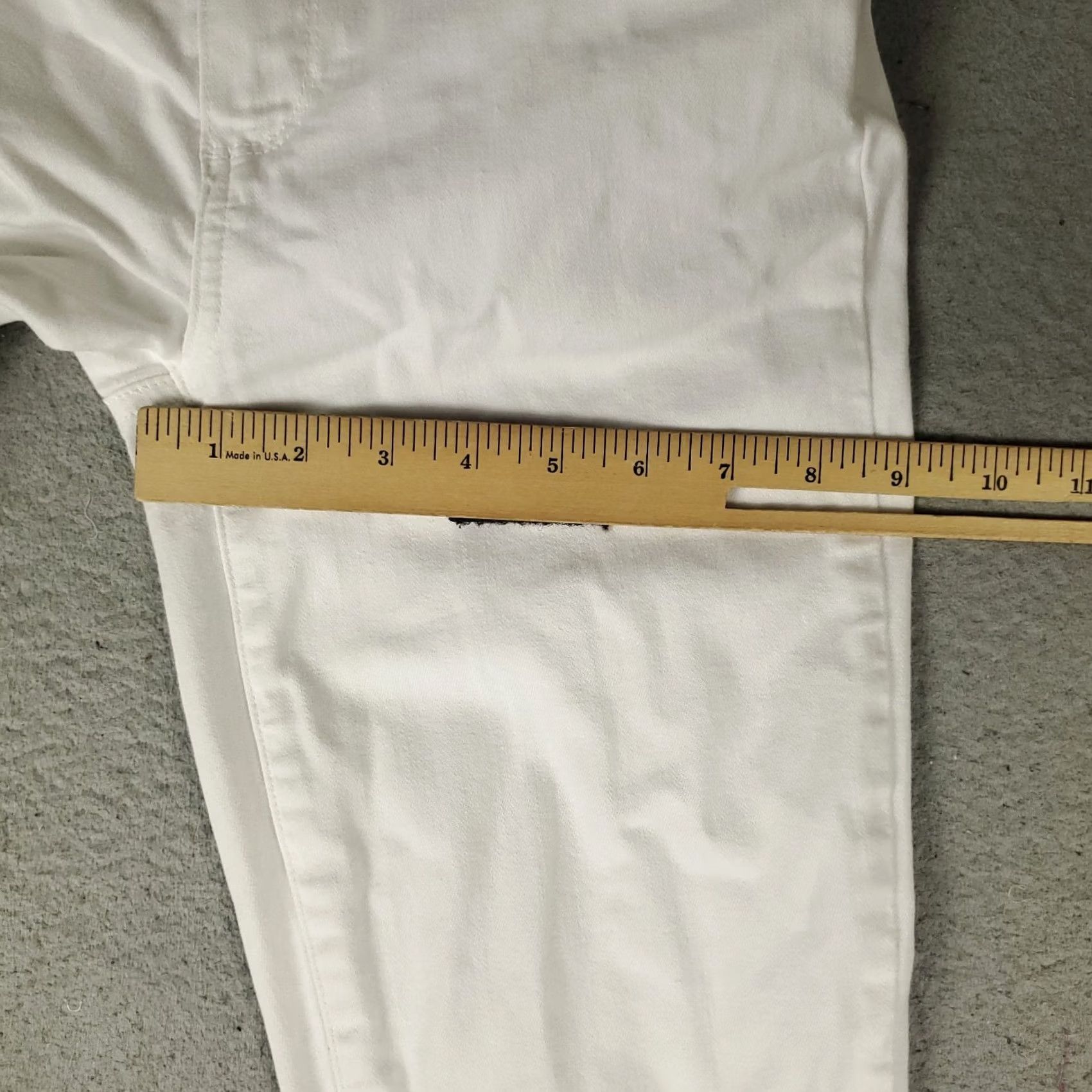 Paige Paige Jeans Womens Regular Size 27x28 White Verdugo Ankle Cut Off Denim Pants Slimming Pockets 5-Pocket Size 27" / US 4 / IT 40 - 7 Thumbnail