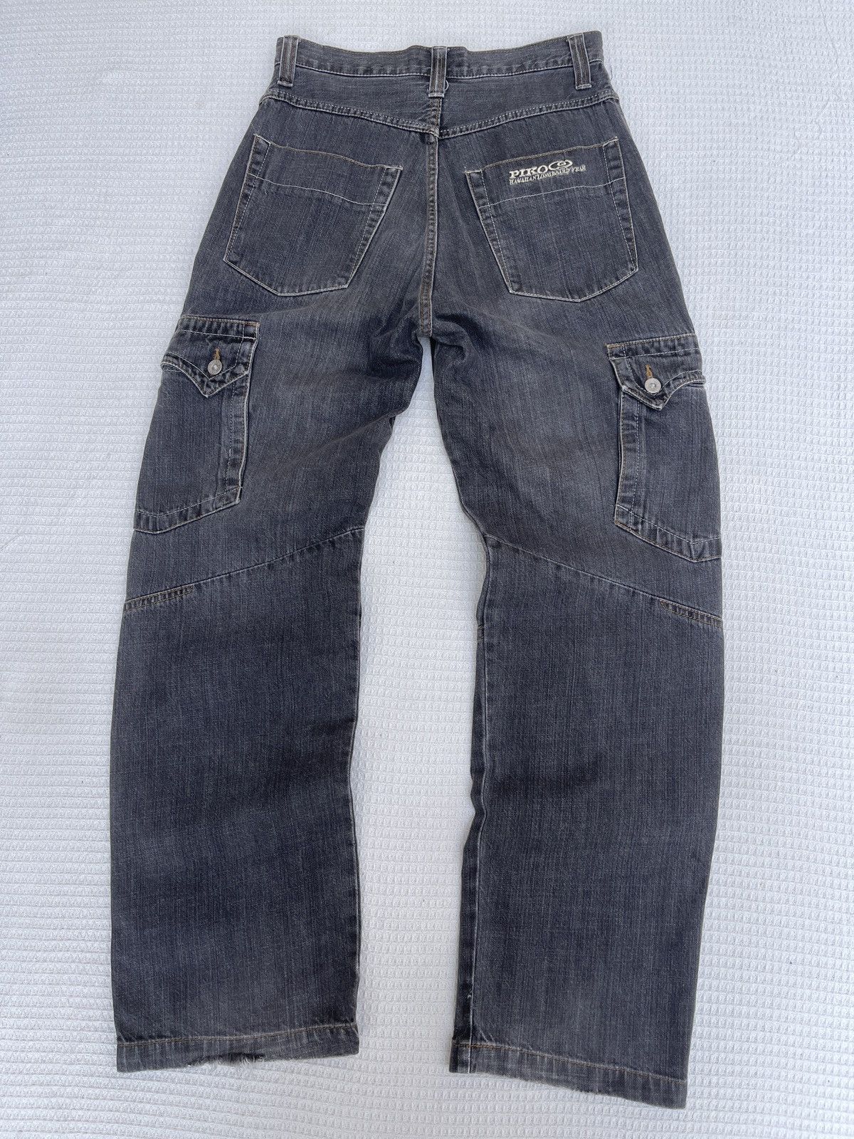 JNCO Last Drop🔥Rare🔥Vintage Piko Hawaiian Cargo Baggy Jeans Size US 29 - 2 Thumbnail