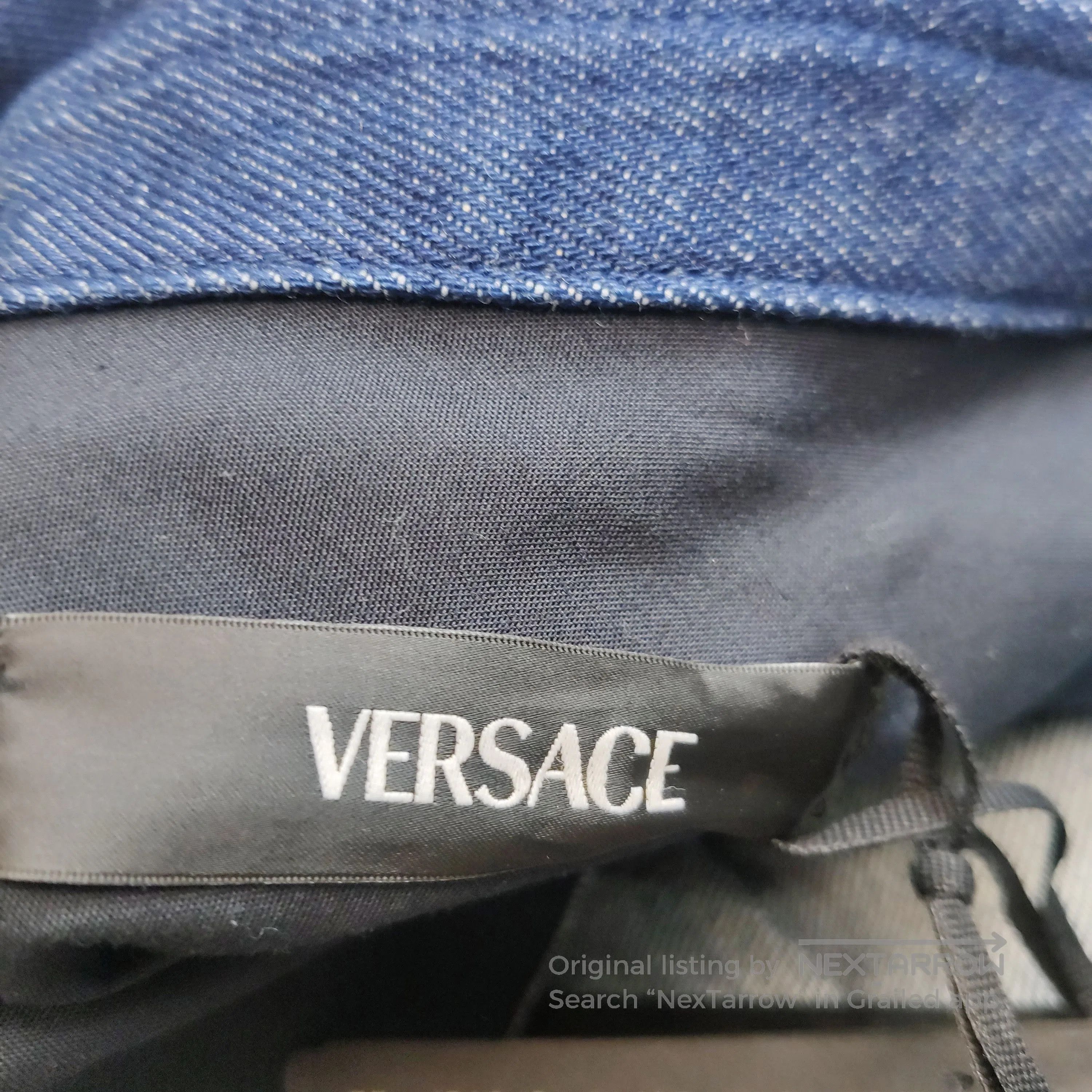 Versace Versace Cotton Single-Breasted Lapel Coat M. Size US M / EU 48-50 / 2 - 4 Thumbnail
