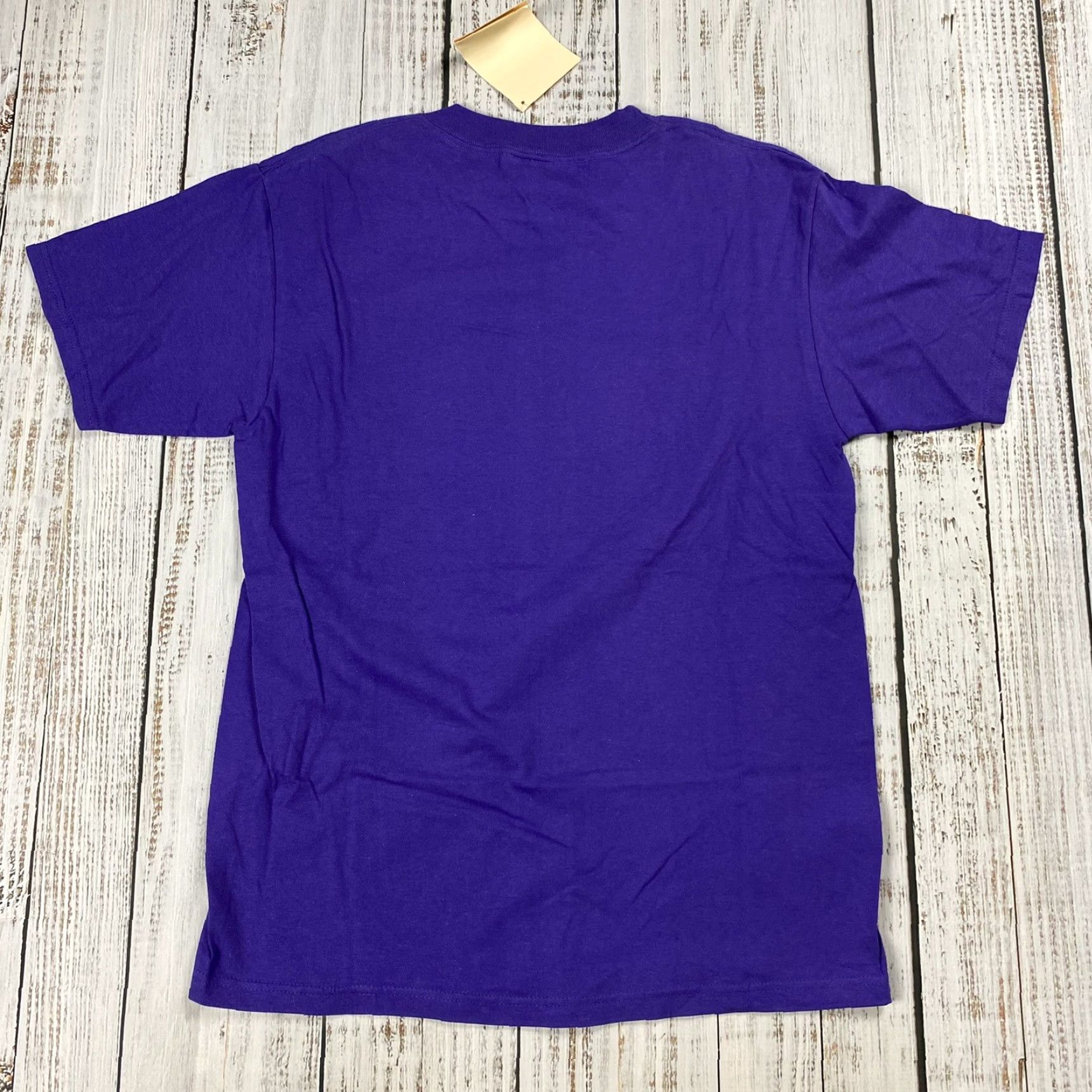 Vintage VINTAGE ALTERNI-T 90s POP ART T-SHIRT - Purple, Crew Neck, Short Sleeve, Mens M, Graphic Celebrate Diversity, 90s USA, Aerosmith, Astro Boy Theme Size US M / EU 48-50 / 2 - 5 Thumbnail