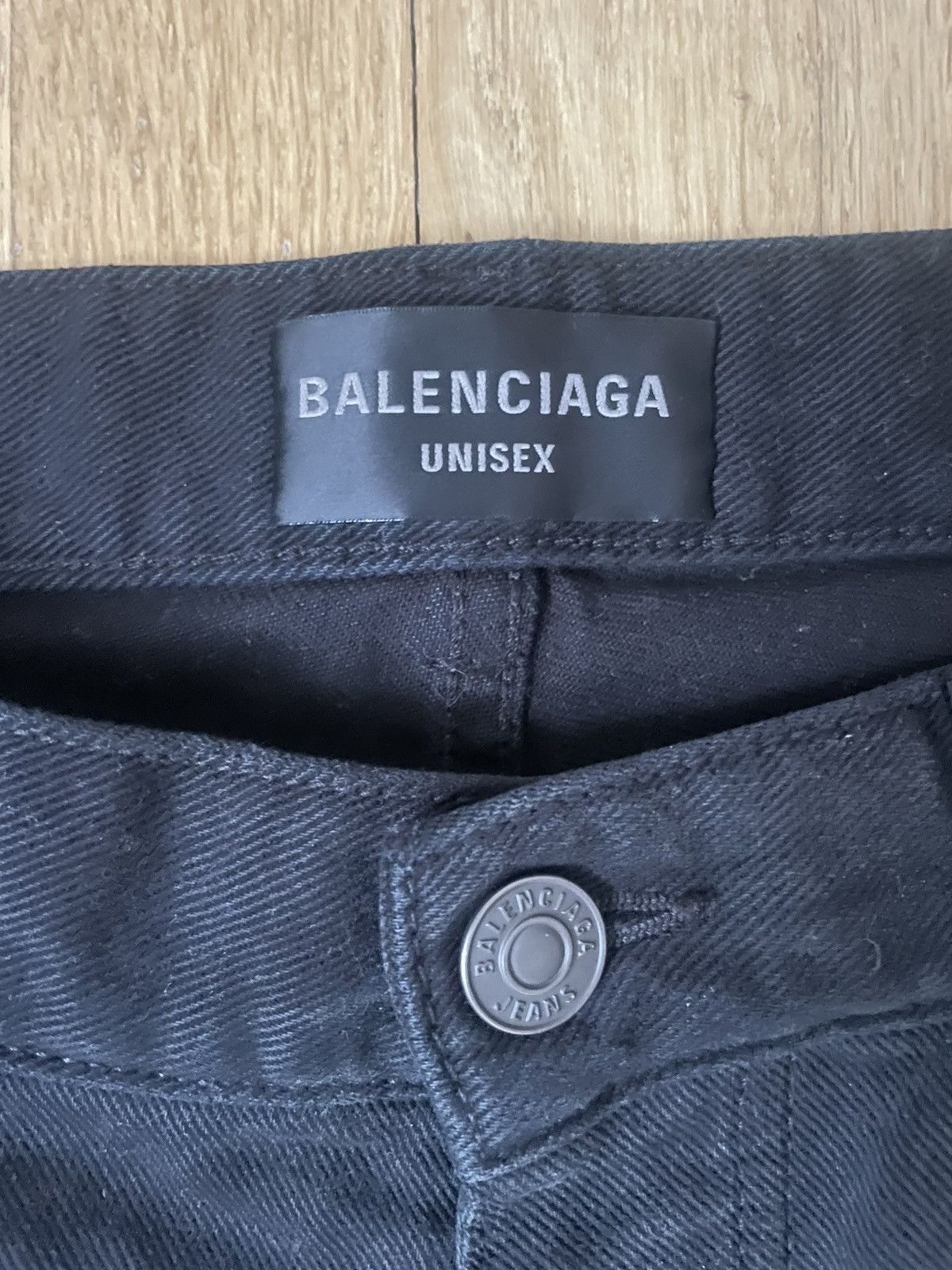 Balenciaga Black baggy denim Size US 31 - 3 Thumbnail