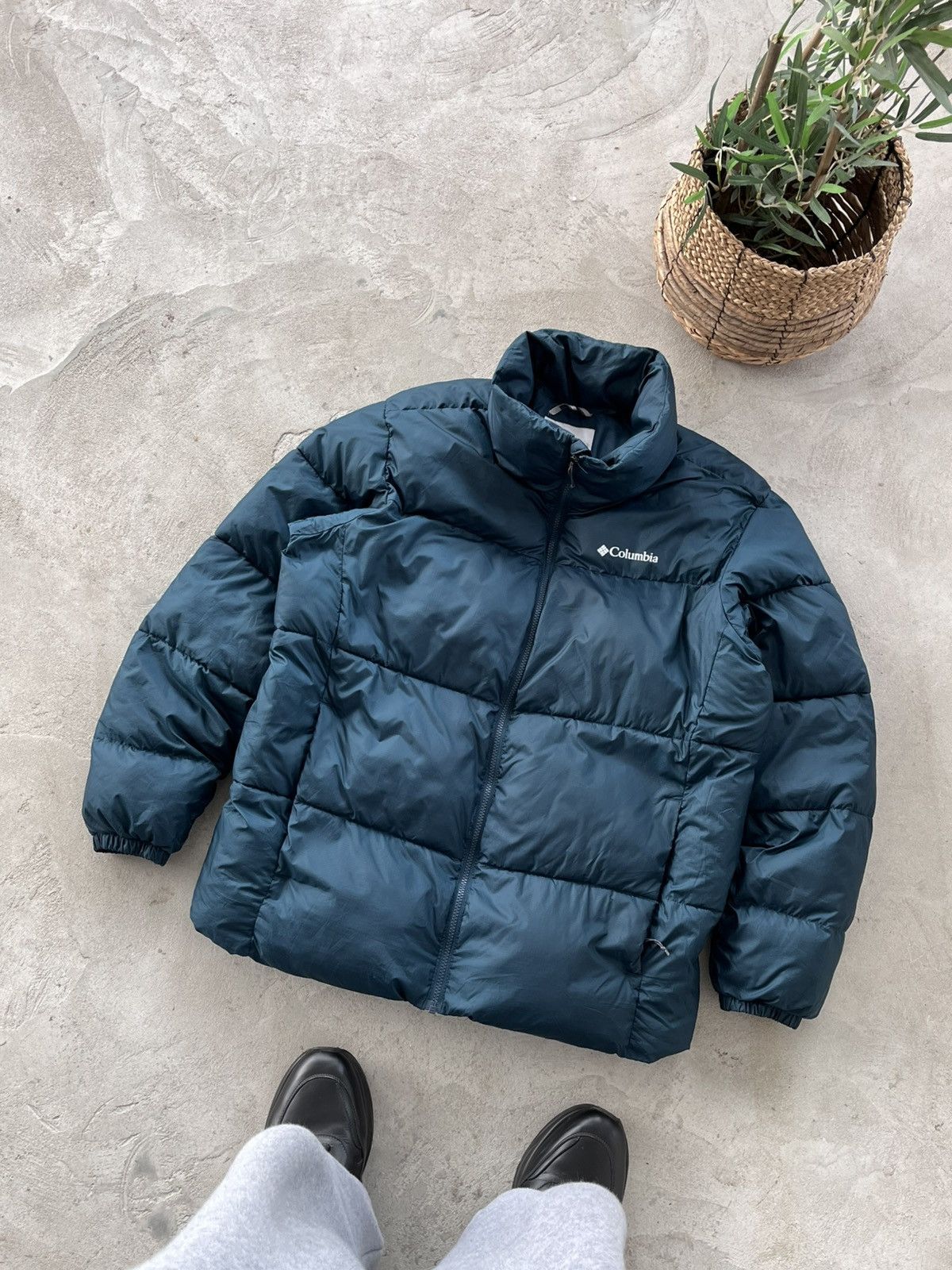 Columbia Vintage Columbia Long Puffer Jacket Blue Small Logo Outdoor Size US L / EU 52-54 / 3 - 1 Thumbnail