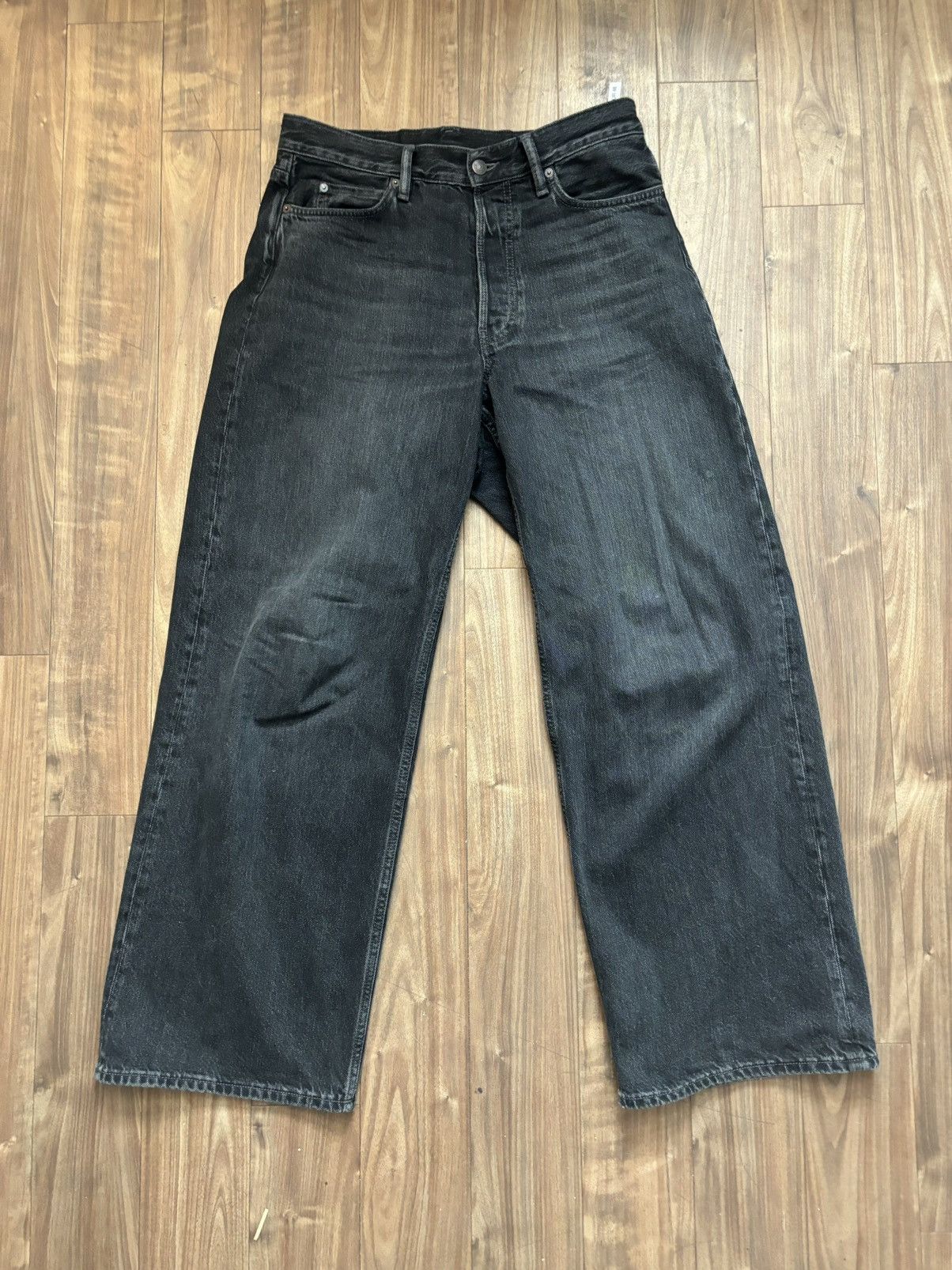 Acne Studios 1981M Black Baggy Jeans Size 46 | Grailed 