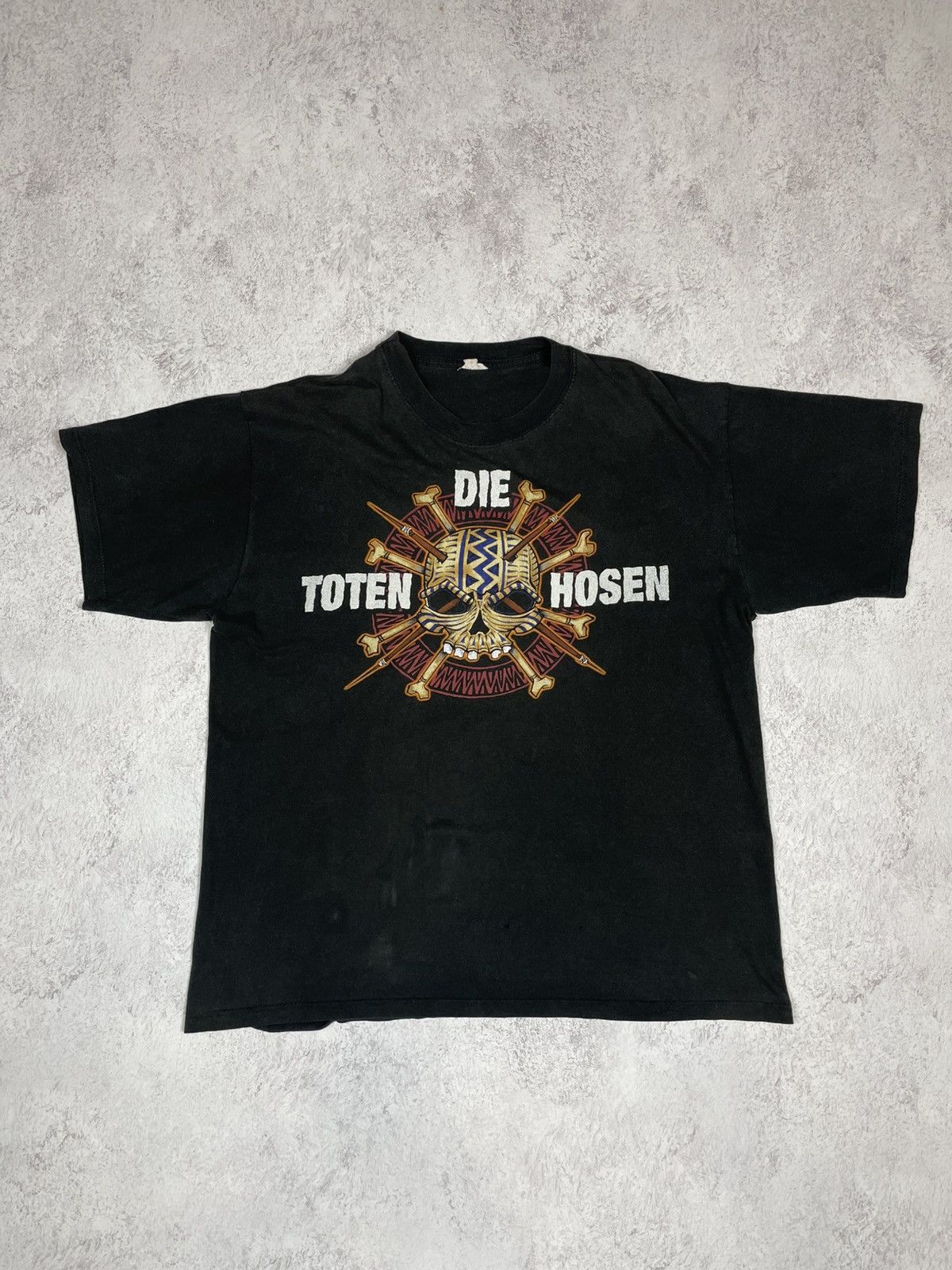 Band Tees Die Toten Hosen Vintage Faded T-shirt 00s Size US L / EU 52-54 / 3 - 1 Thumbnail