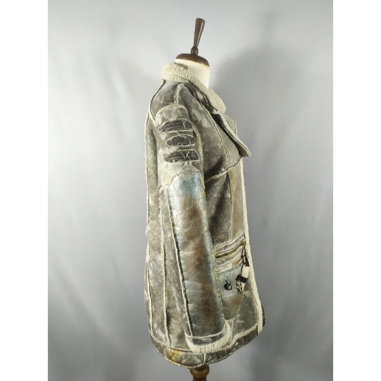 Vintage Elisa Cavaletti Daniela Dallavalle Coat Women Long Sleeve Gray Size L Overcoat Vintage No Size L / US 10 / IT 46 - 3 Thumbnail