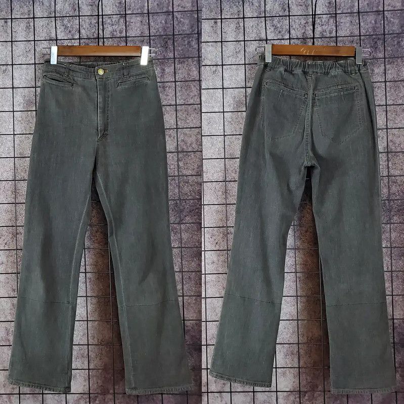 Burberry Burberry Gray Cotton Check Trousers for Women Size 27" / US 4 / IT 40 - 1 Thumbnail