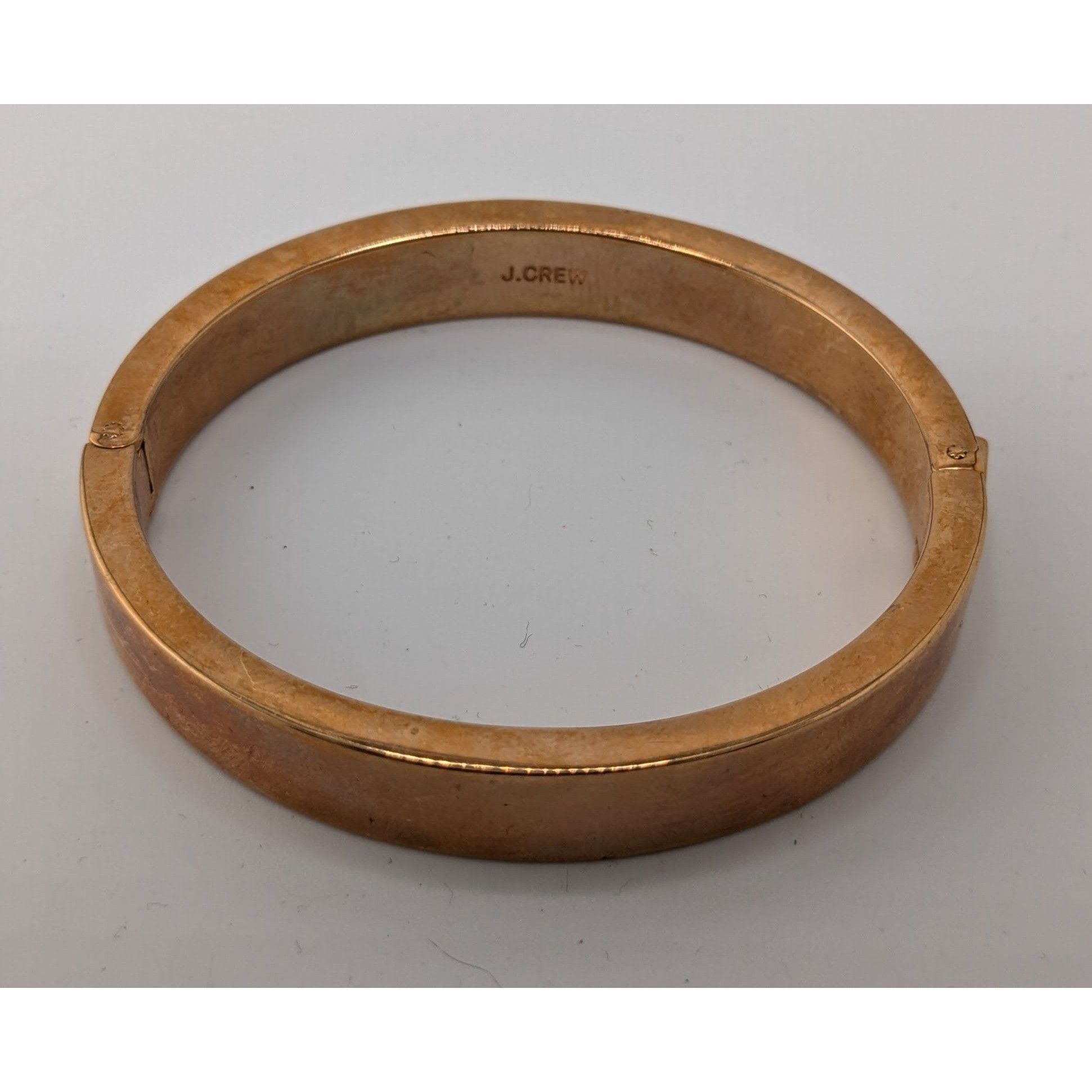 J.Crew J.Crew Preppy Gold-Tone Hinged Bangle Bracelet Size ONE SIZE - 4 Thumbnail