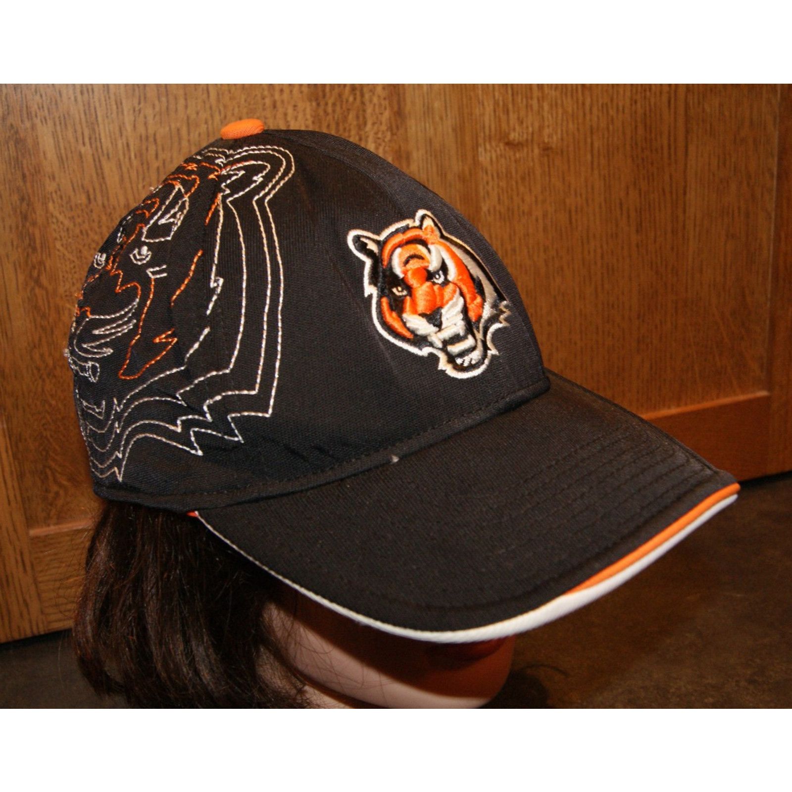 Reebok VTG Y2K Cincinnati Bengals Reebok Fitted L/XL Hat Cap RARE Size ONE SIZE - 1 Thumbnail