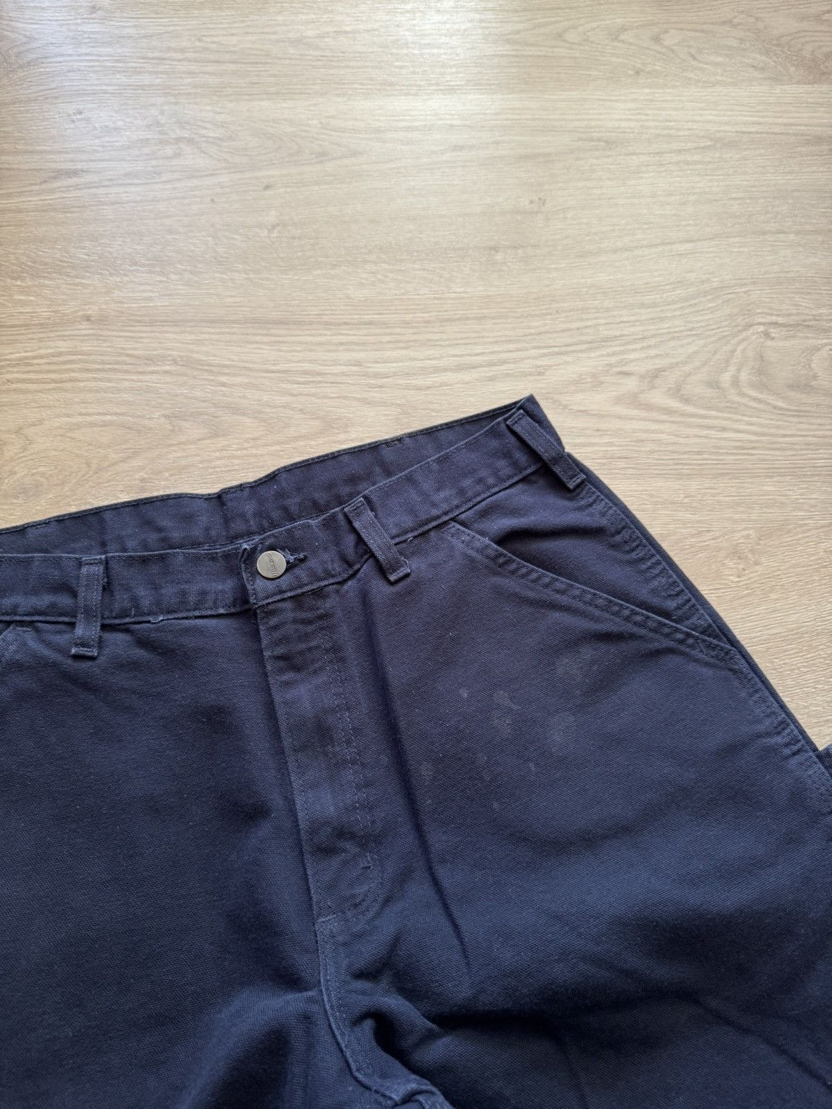 Carhartt Vintage Carhartt Navy Carpenter Dungaree Fit Baggy Pants Size US 33 - 2 Thumbnail