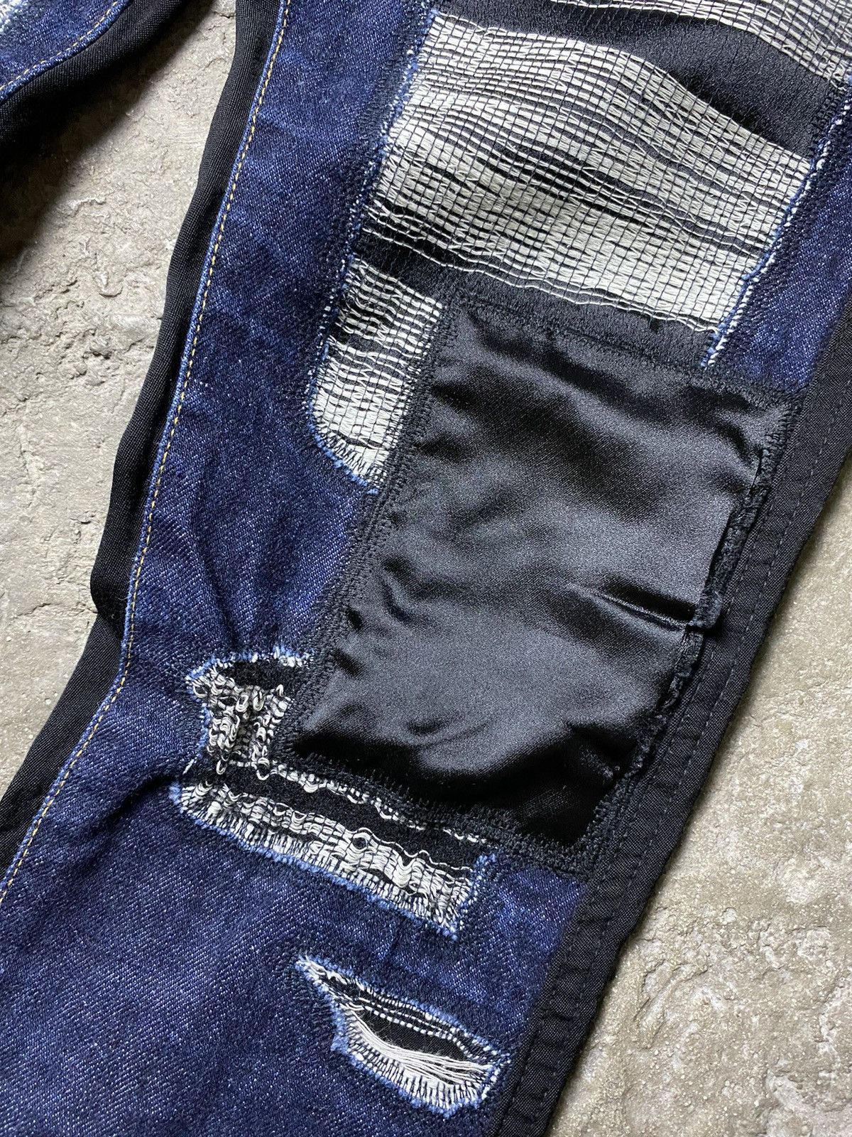 Comme des Garcons Junya Watanabe CDG FW15 Distressed Denim Size US 30 / EU 46 - 6 Thumbnail