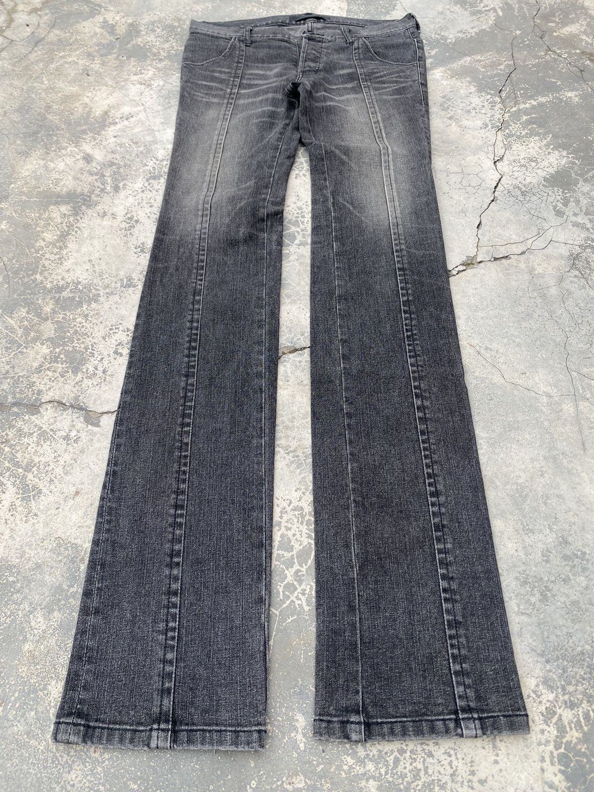 14th Addiction Archivel SRIVER Sample Straight Slim Jeans Size US 31 - 3 Thumbnail