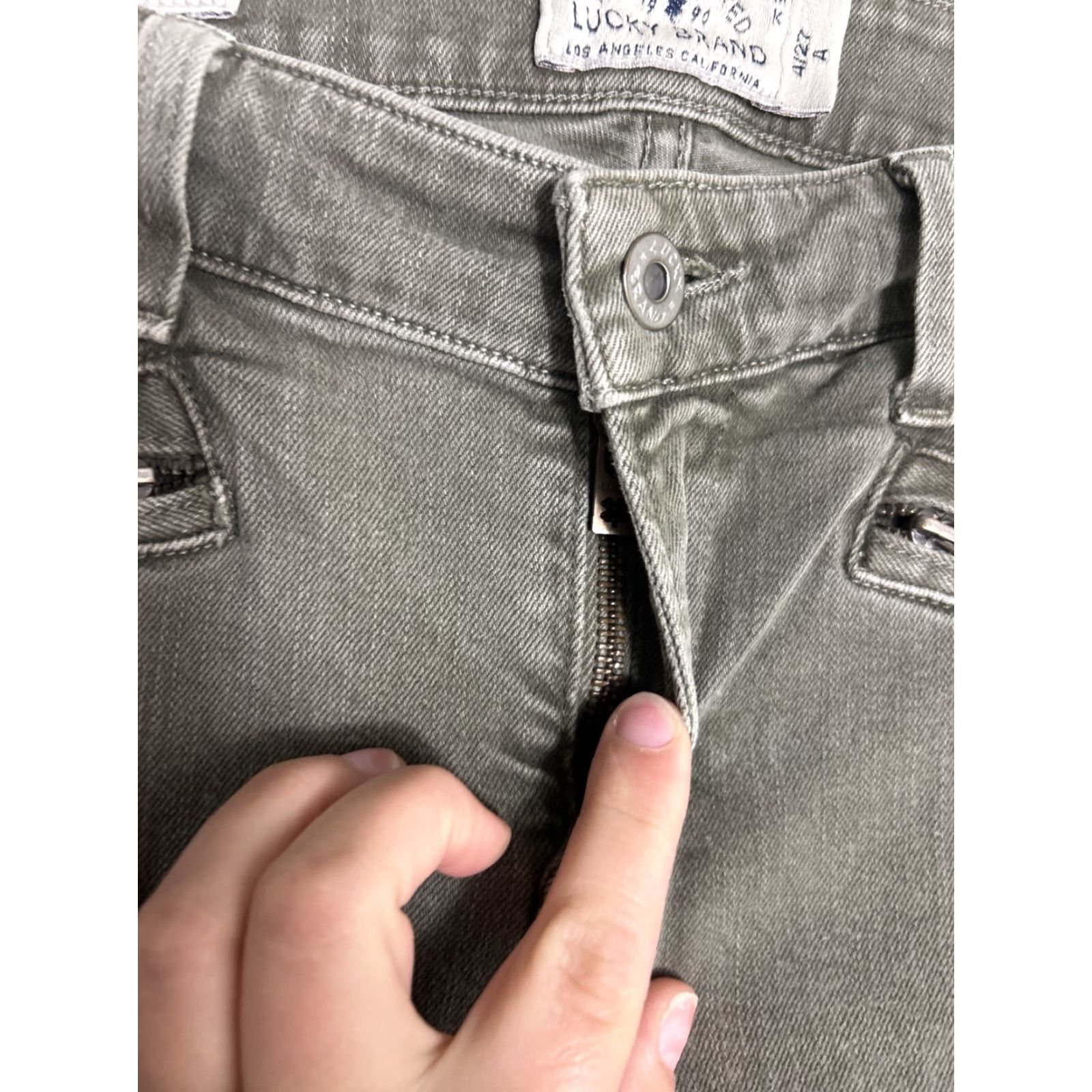 Lucky Brand Lucky Brand Women's Olive Green Brooke Skinny Moto Style Size 4 Jeans User: Lucky Brand Women's Olive Green Brooke Skinny Moto Style Size 4 Jeans Size 27" / US 4 / IT 40 - 6 Thumbnail