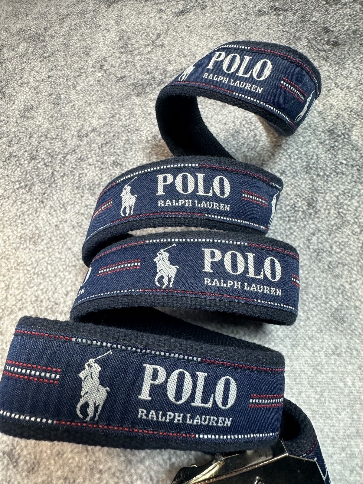 Designer × Polo Ralph Lauren Vintage Polo Ralph Lauren Logo Belts Streetwear Rare USA VTg Size ONE SIZE - 2 Thumbnail