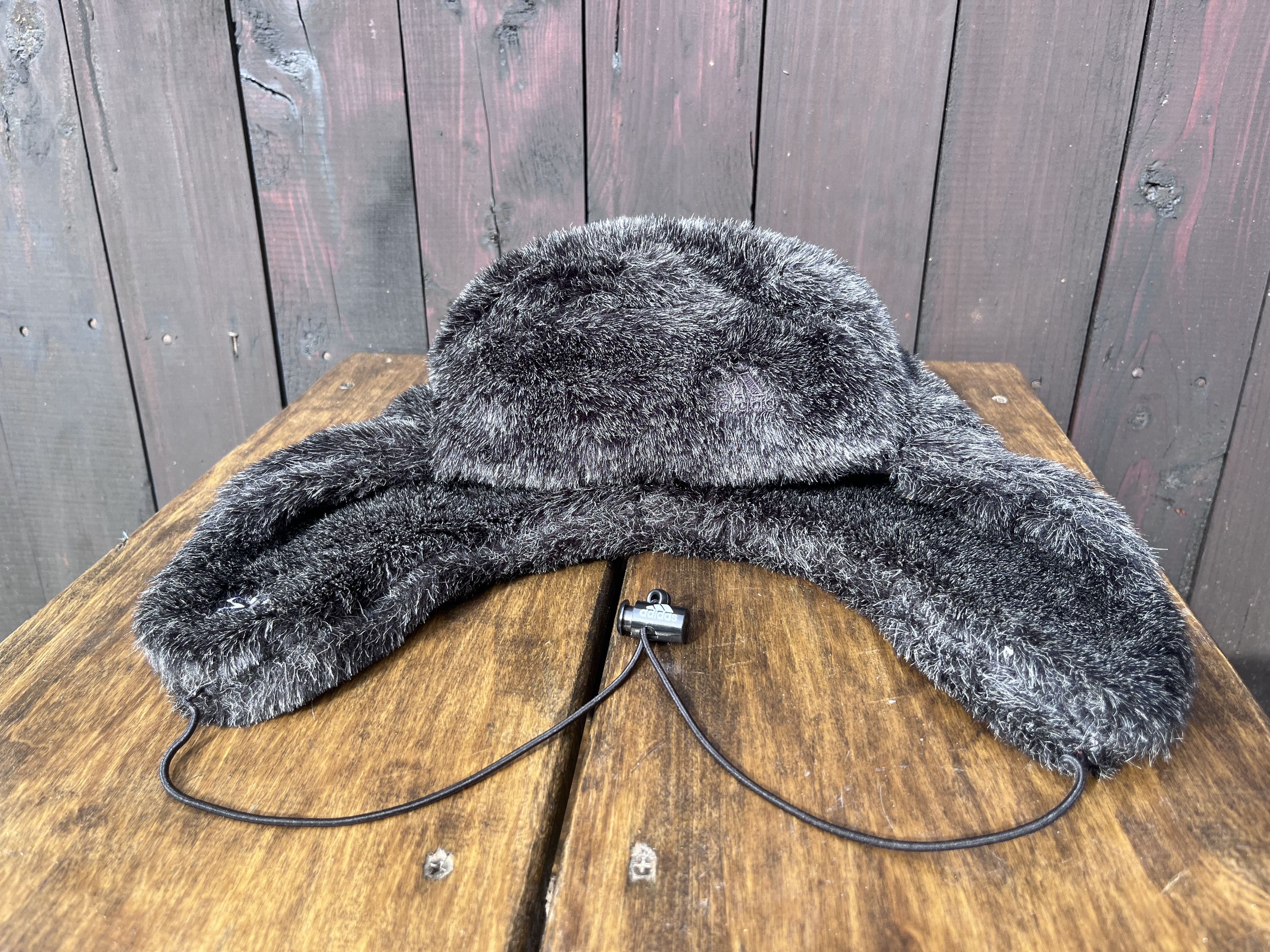 Adidas Vintage Winter Hat Earflaps Adidas Men’s Size M Size ONE SIZE - 2 Thumbnail