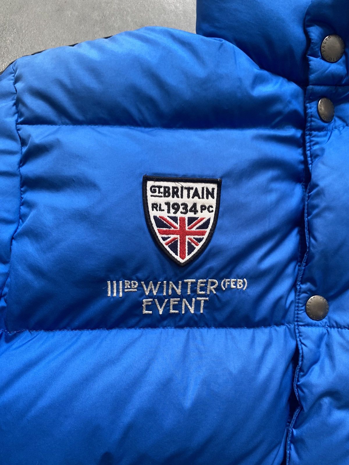 Polo Ralph Lauren × Ralph Lauren × Vintage Vintage Ralph Lauren Britain Puffer Jacket Chief Keef Style Size US L / EU 52-54 / 3 - 4 Thumbnail
