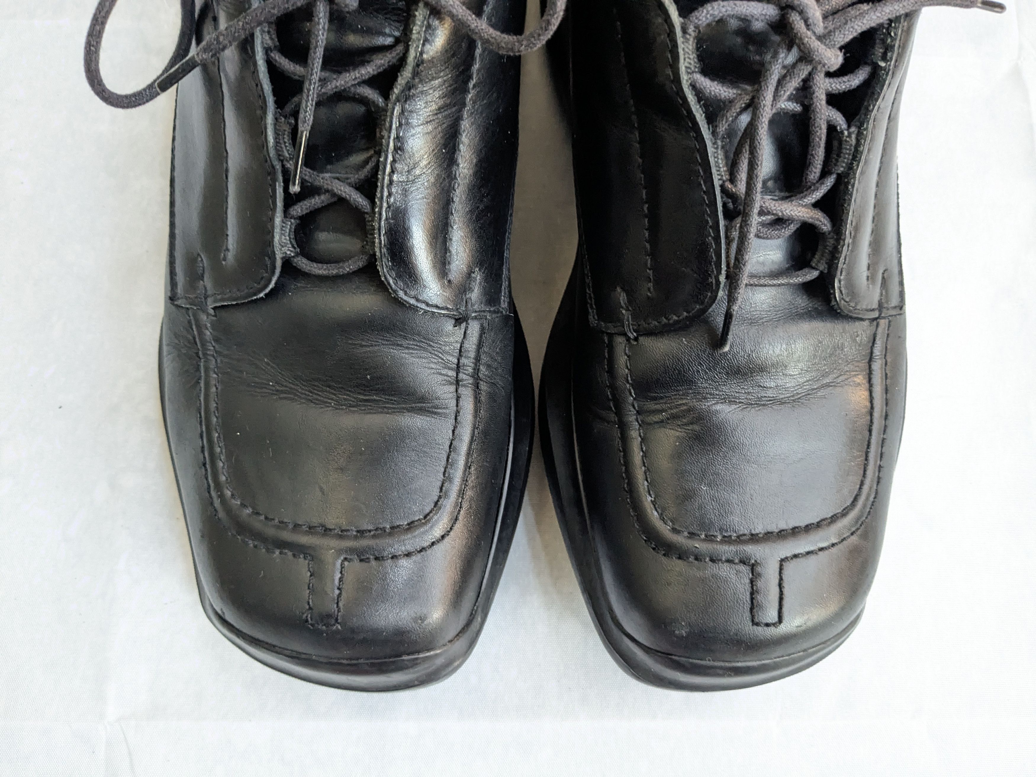 Prada Prada Hiking Sneakers Black 9.5 Leather Vibram Y2K Size US 9.5 / EU 42-43 - 3 Thumbnail