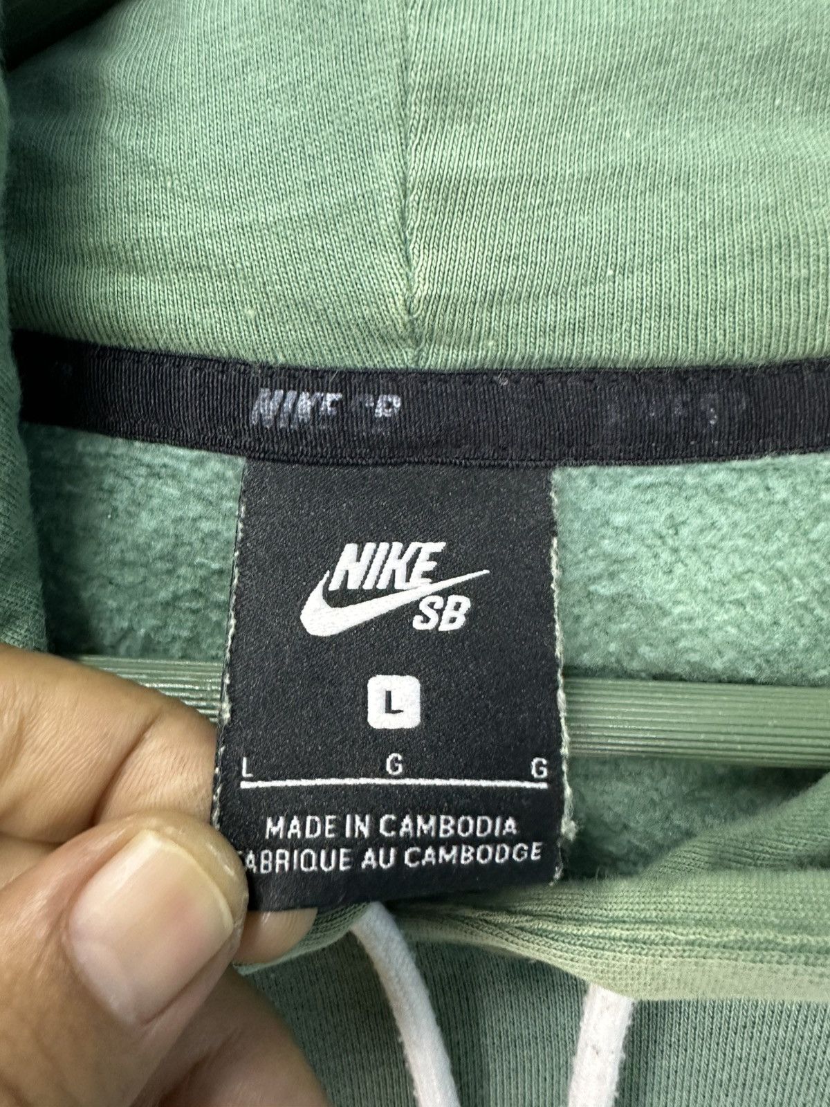 Nike Nike SB Nice Green Sunfaded Y2k Hoodie Z317 Size US L / EU 52-54 / 3 - 8 Thumbnail