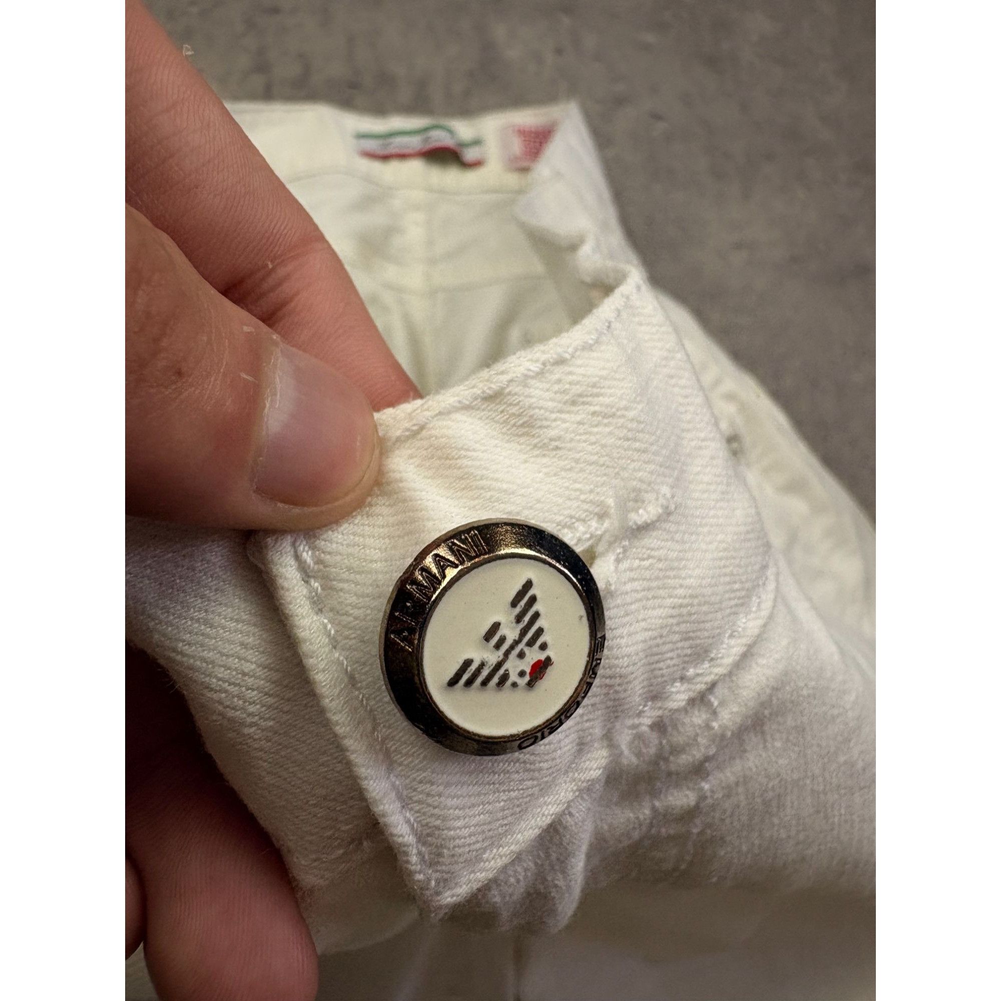Armani Exchange ARMANI JEANS Indigo 003 Series | White | Size IT 38 (W32-34) Size US 34 / EU 50 - 8 Thumbnail