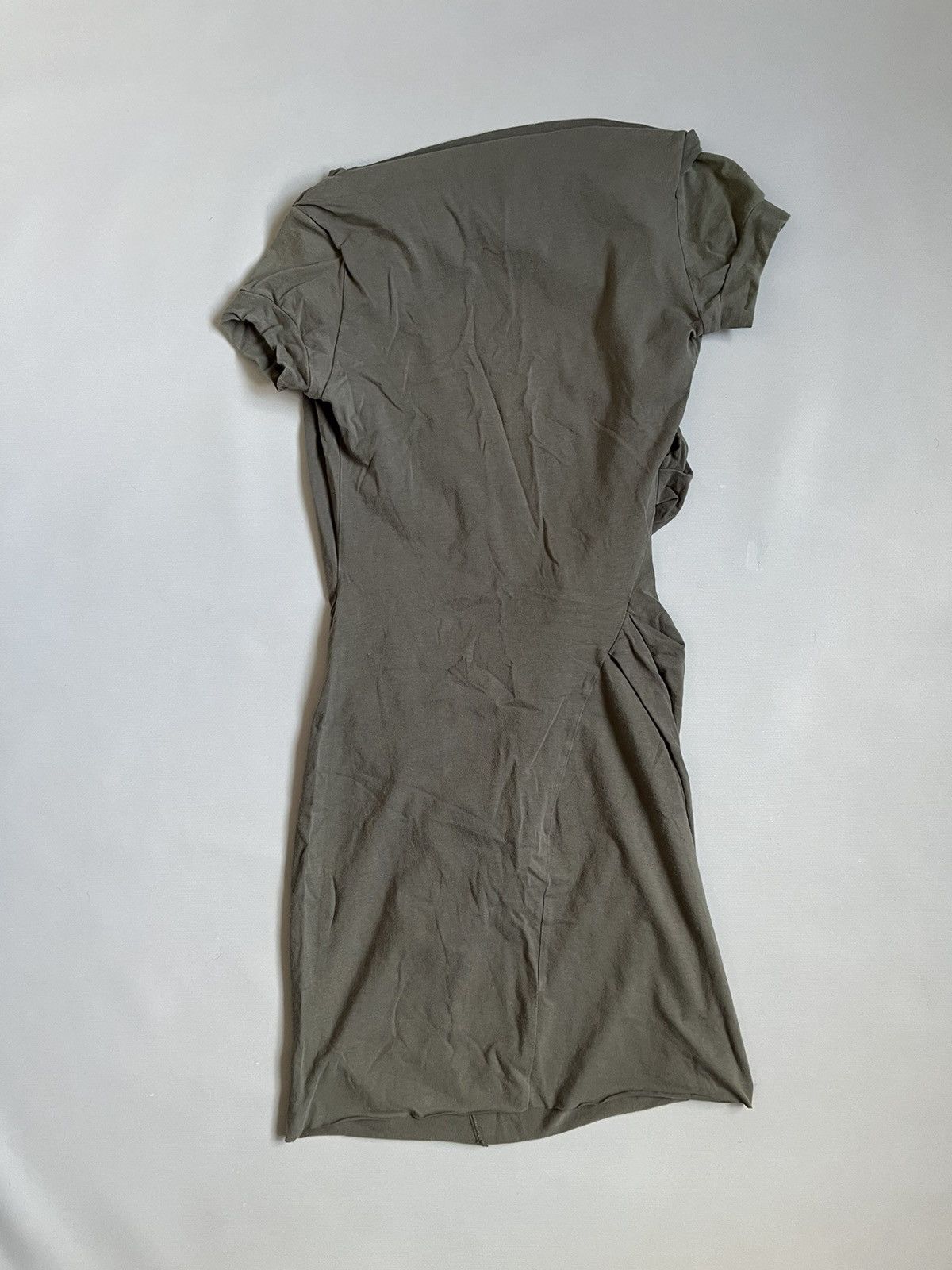 Brunello Cucinelli Brunello Cucinelli Grey Cotton Asymmetrical Sleeveless Dress Size XS / US 0-2 / IT 36-38 - 2 Thumbnail