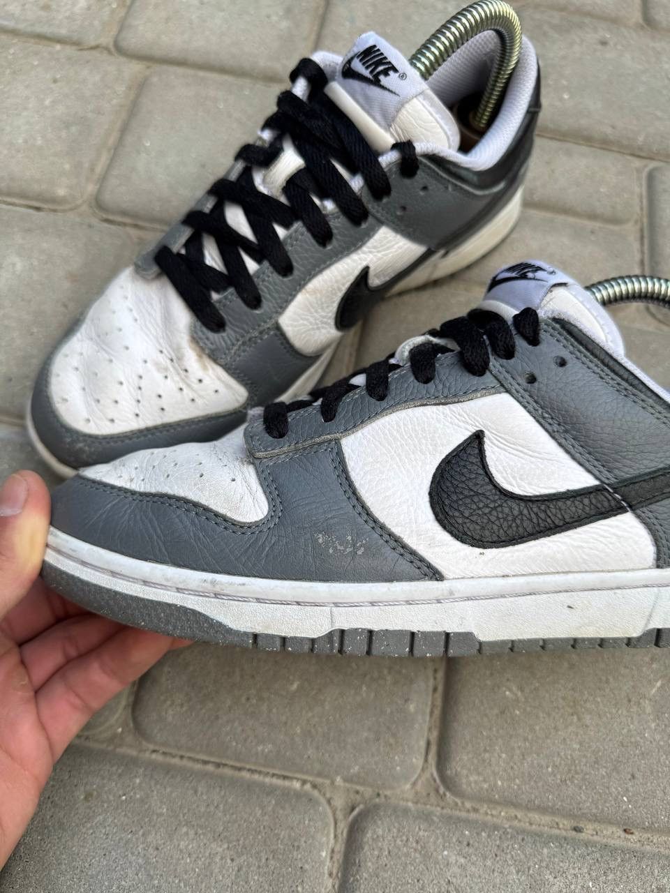 Nike Nike Dunk Low By You White Cool Grey Black Men Rare Size 6 Size US 7.5 / EU 40-41 - 5 Thumbnail
